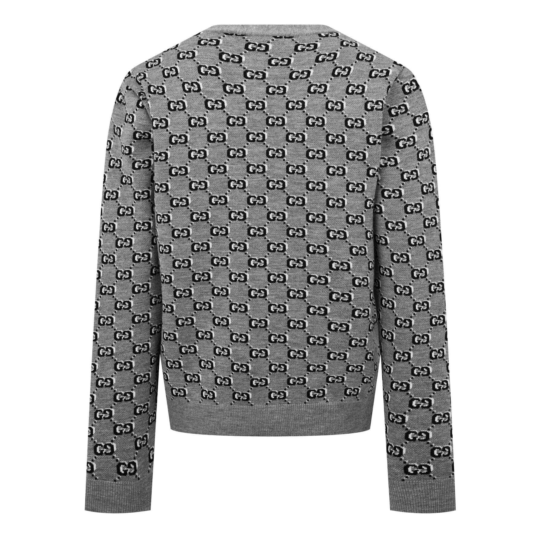 Women's GG Shadow Wool Jacquard Knit Cardigan