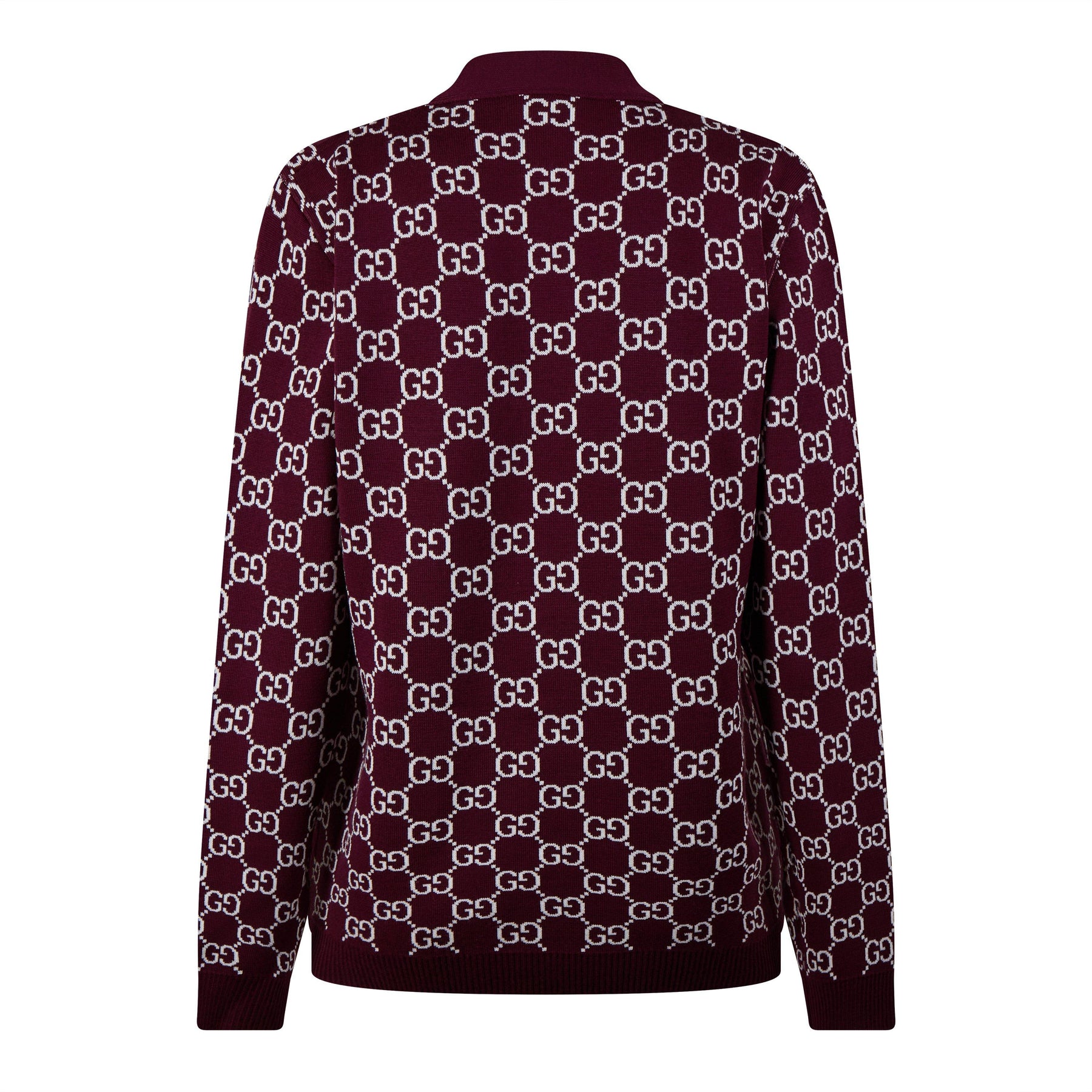 Women's Logo Reversible GG Wool Jacquard Cardigan