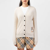 Patch Label Wool Cardigan