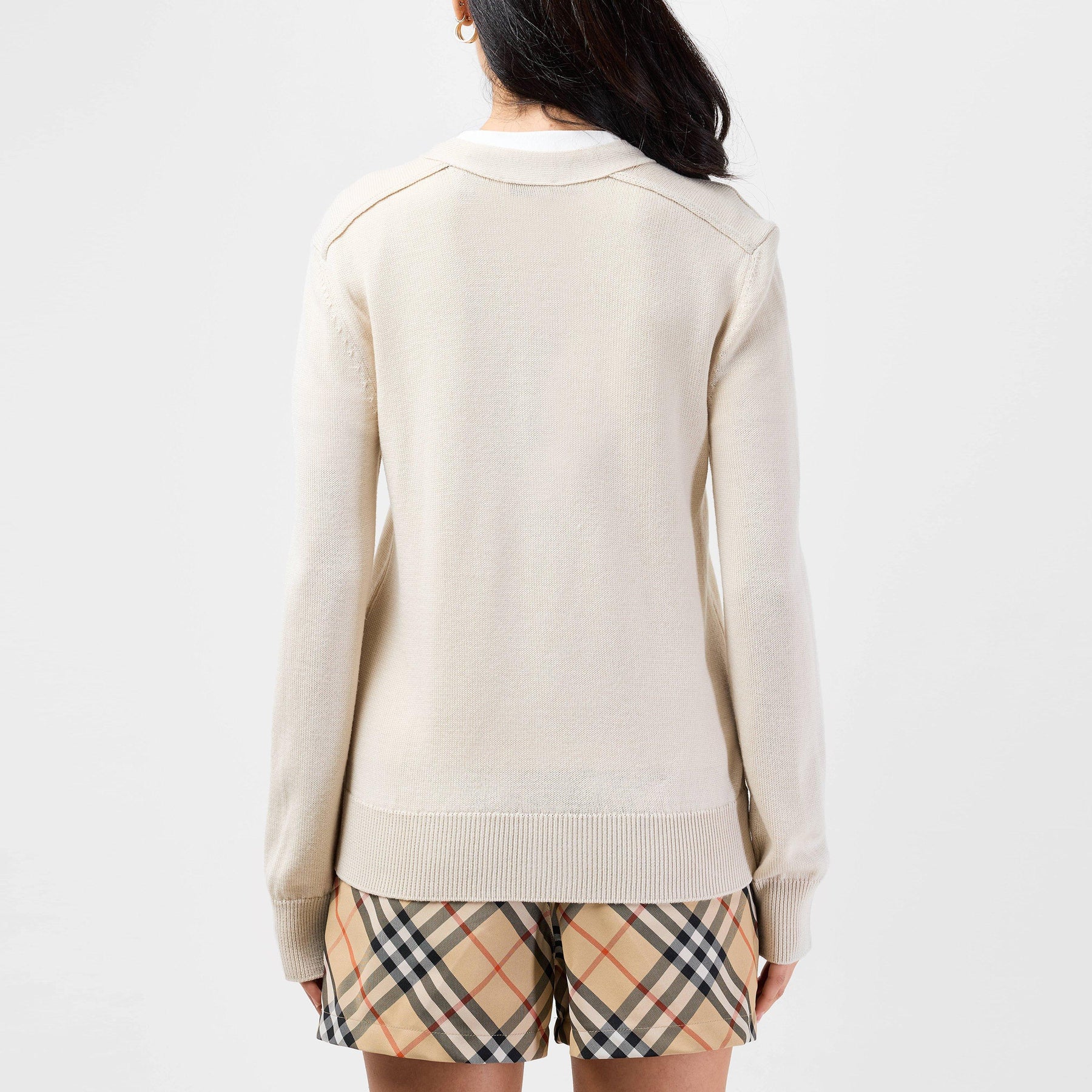 Patch Label Wool Cardigan