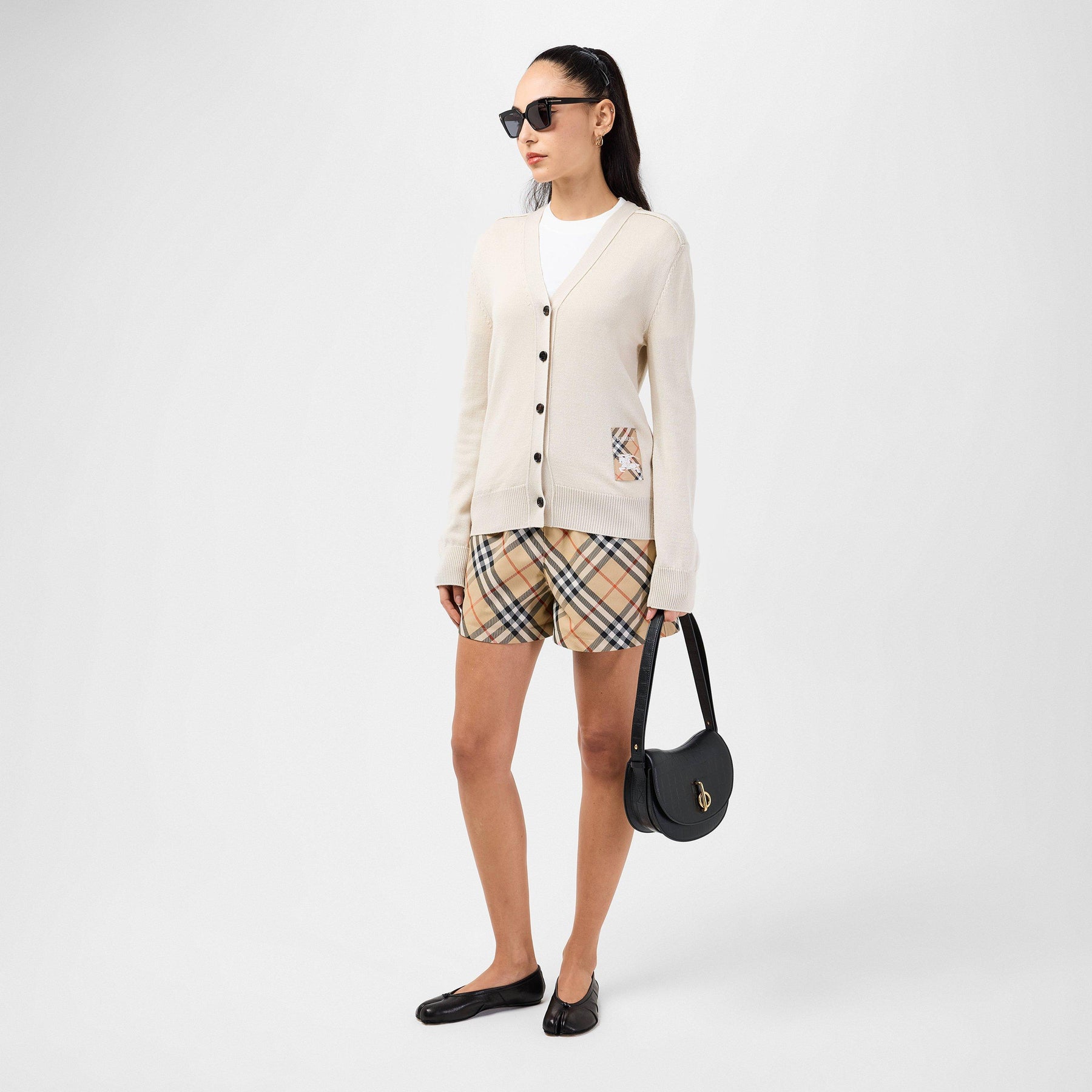 Patch Label Wool Cardigan