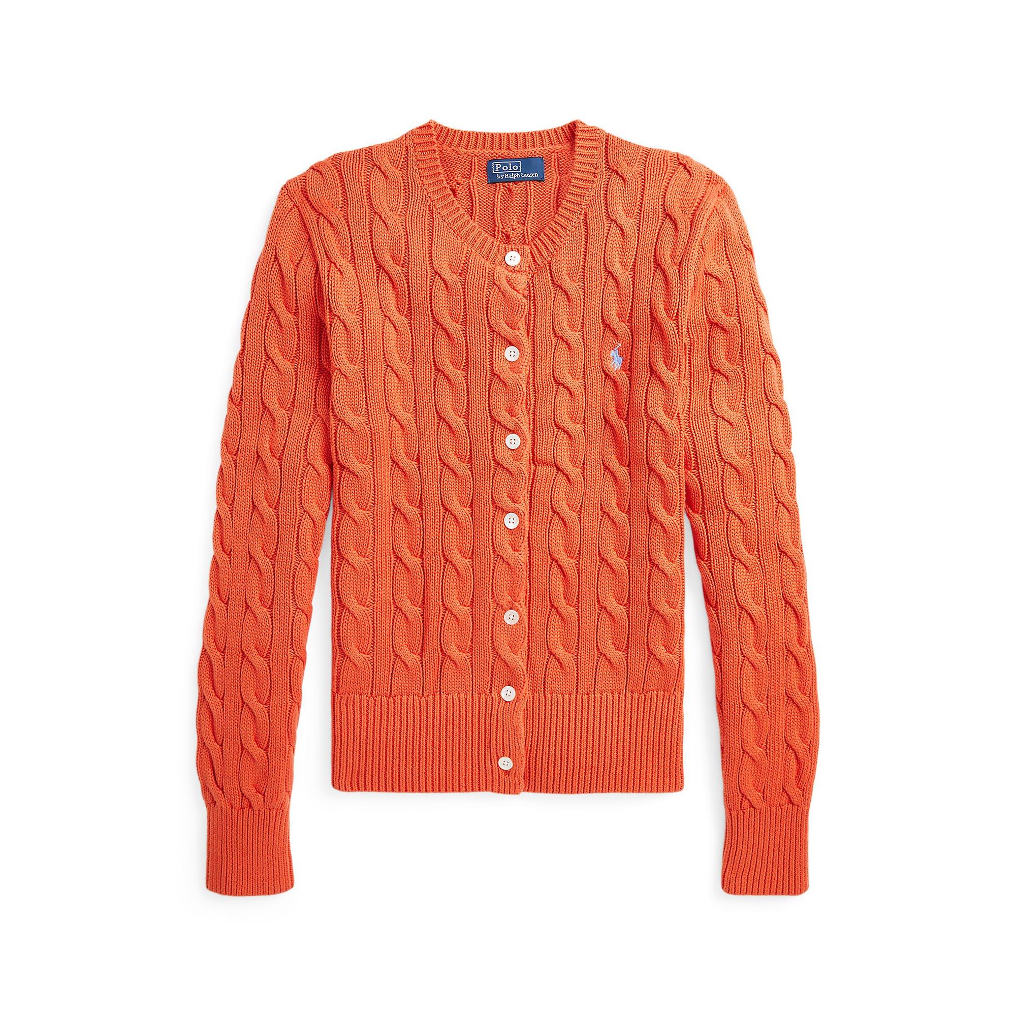 Stretch Cotton Crewneck Cardigan