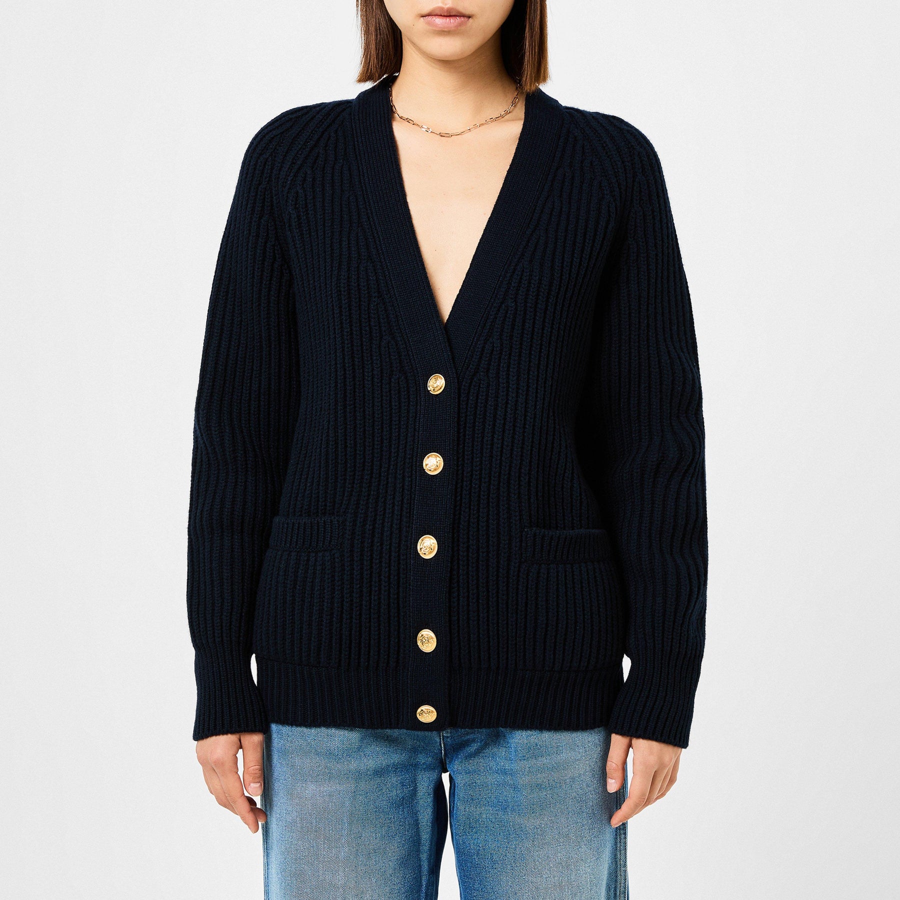 Interlocking G Ribbed Cardigan