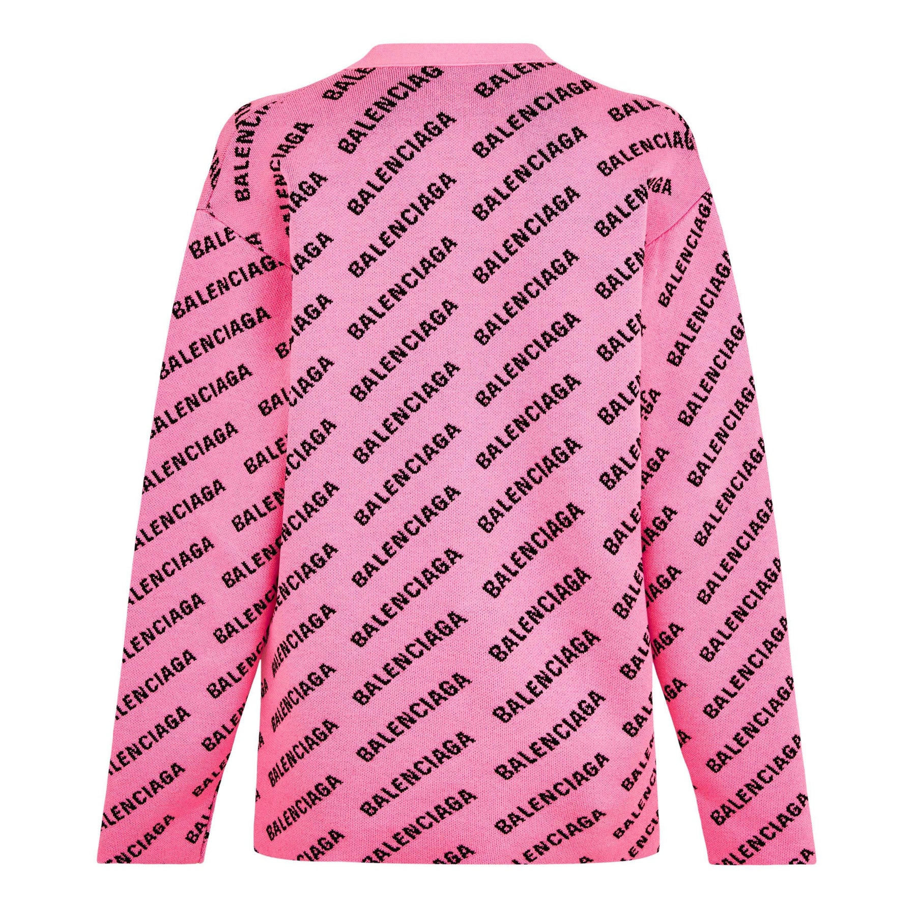 Logo Jacquard Print Cardigan