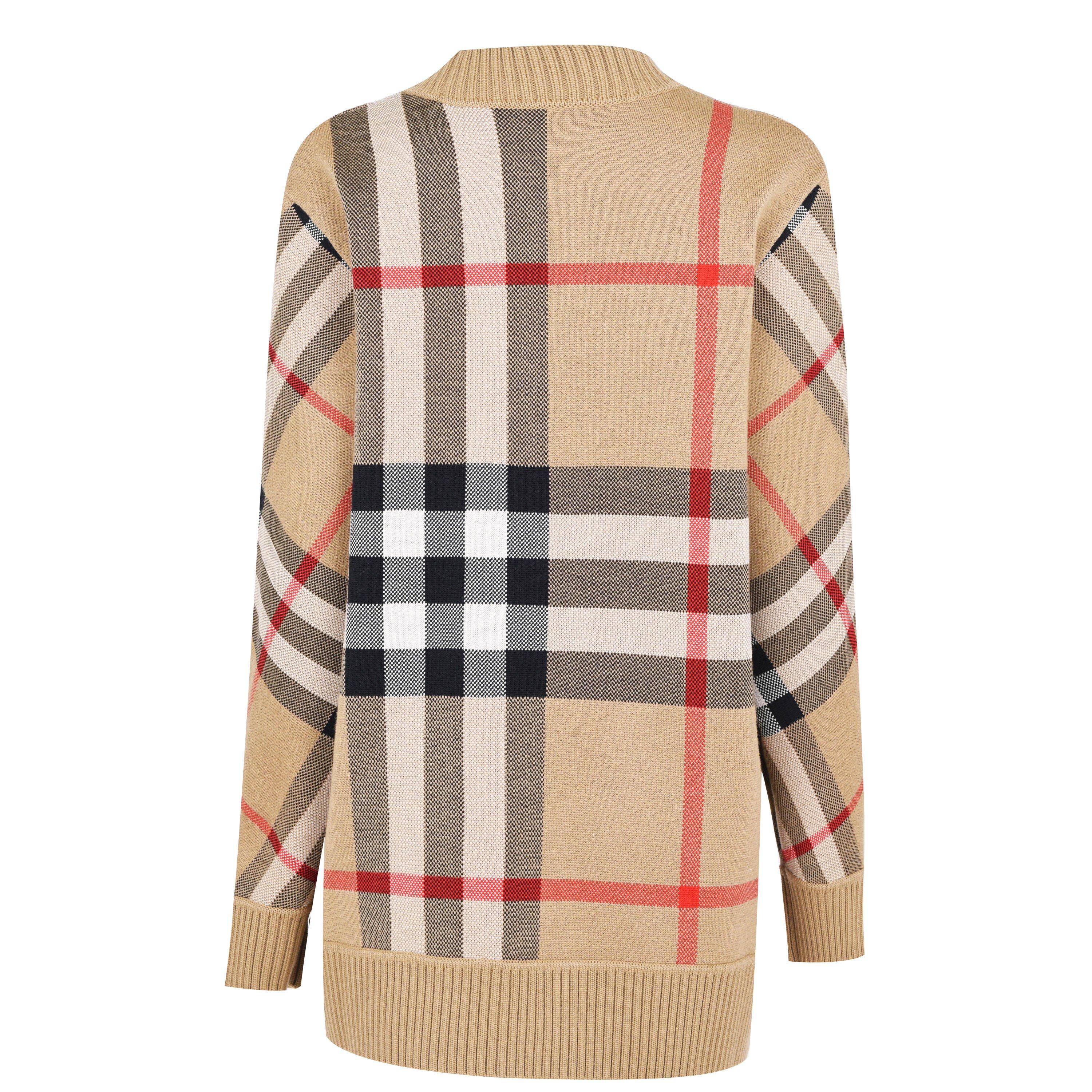 Check Wool Caragh Cardigan