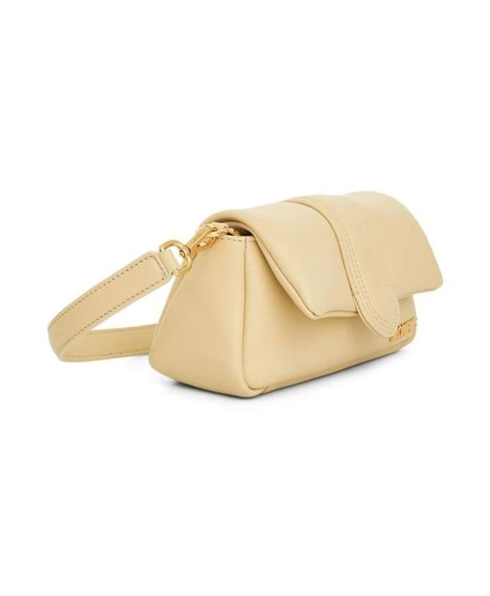 Stylish Padded Leather Bag with Gold-tone Hardware