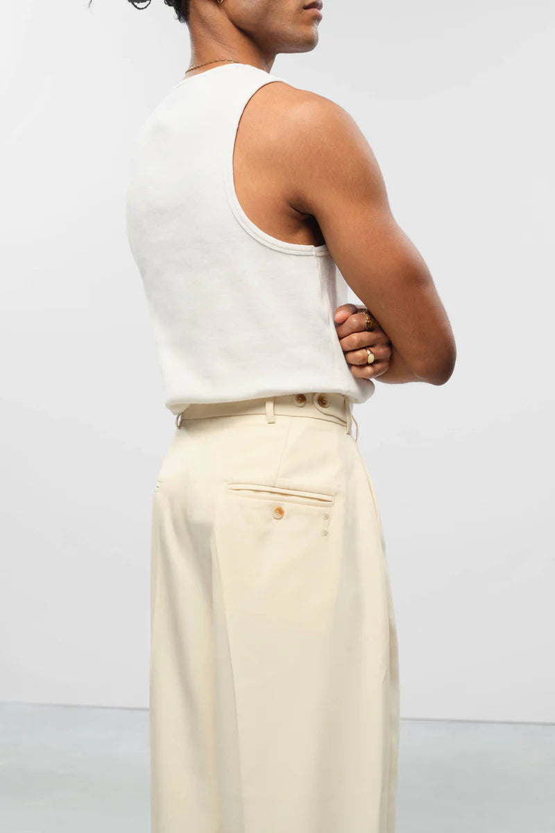 Tailored wide leg trouser