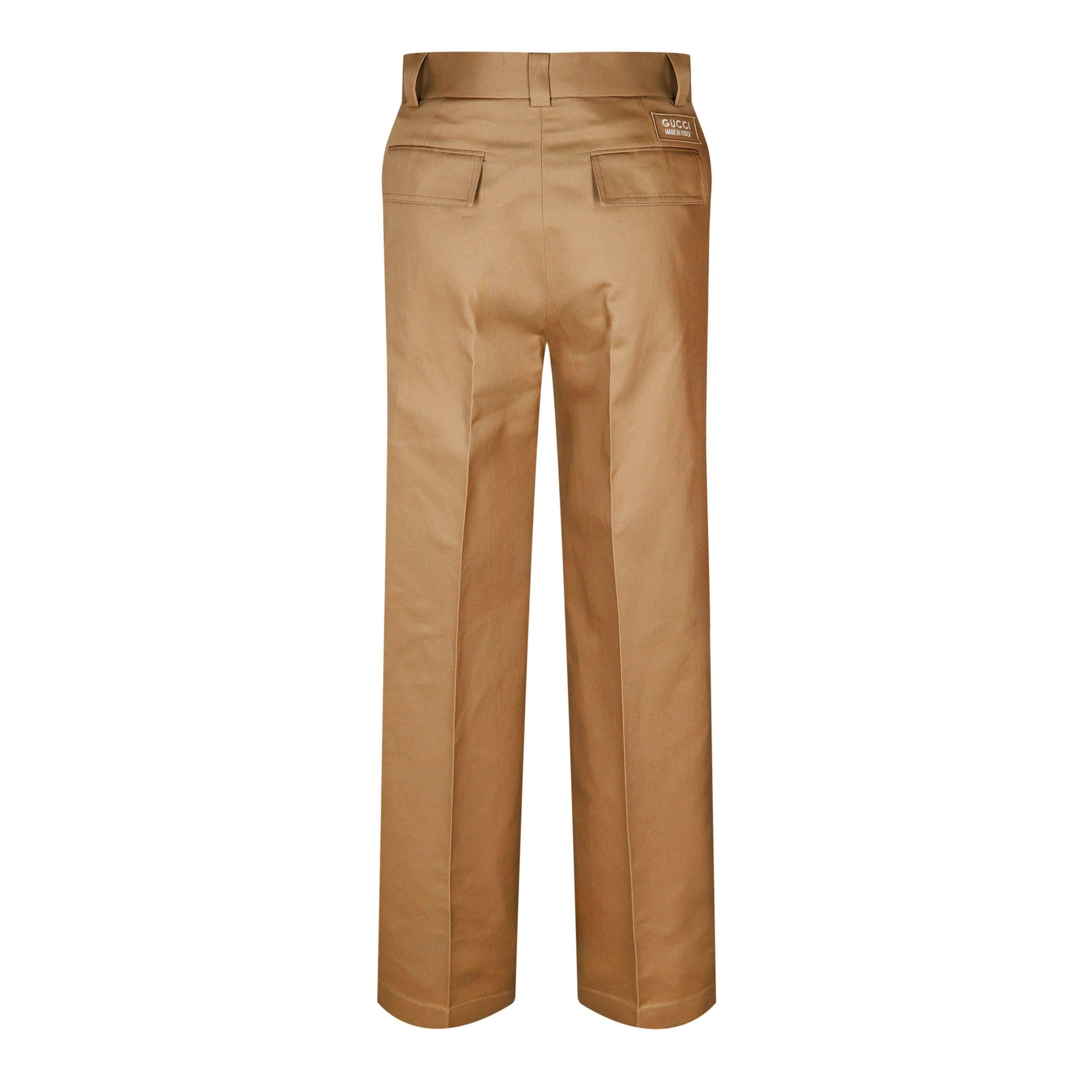 Cotton Wide Leg Cargo Trousers