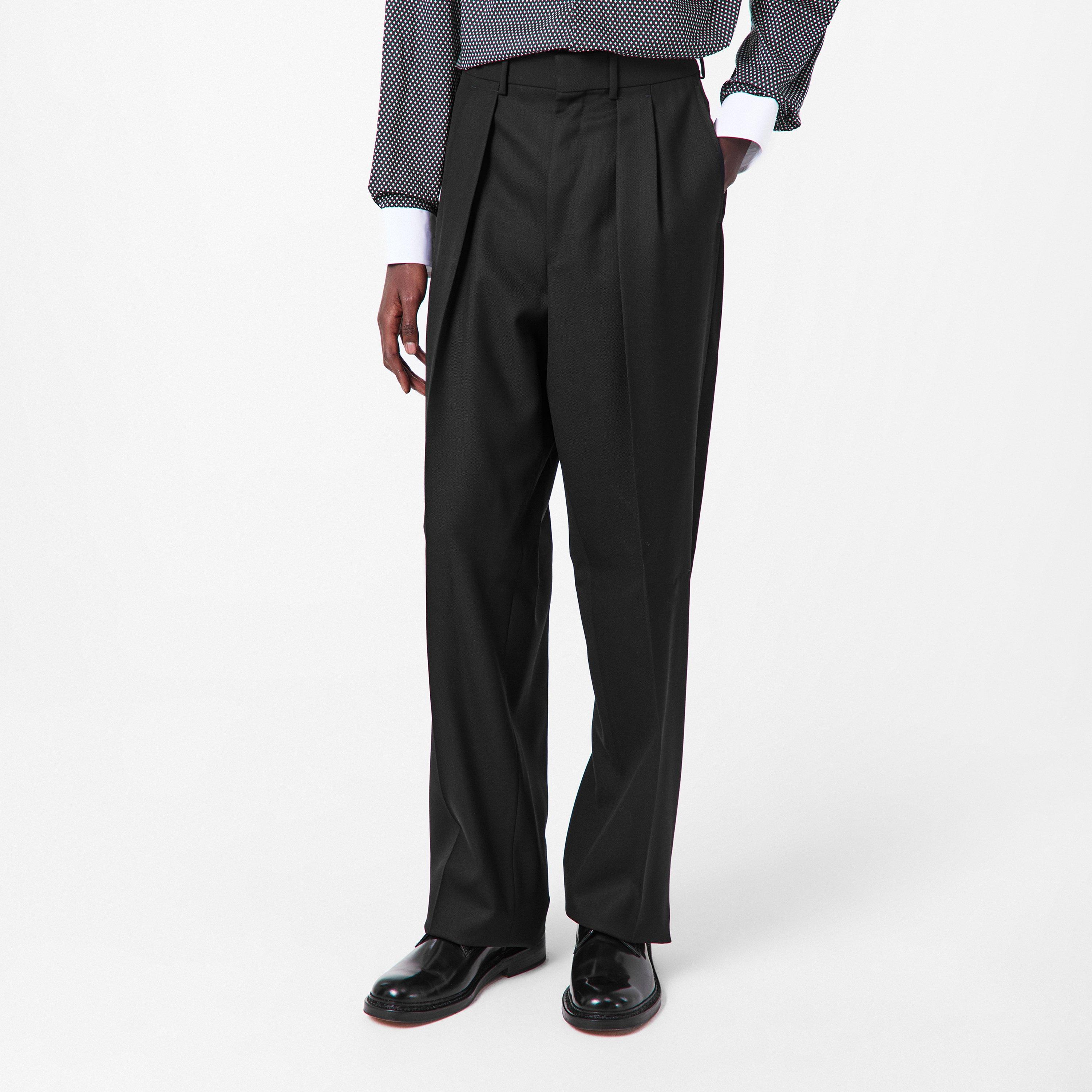 Broken Twill Double Pleat Trousers