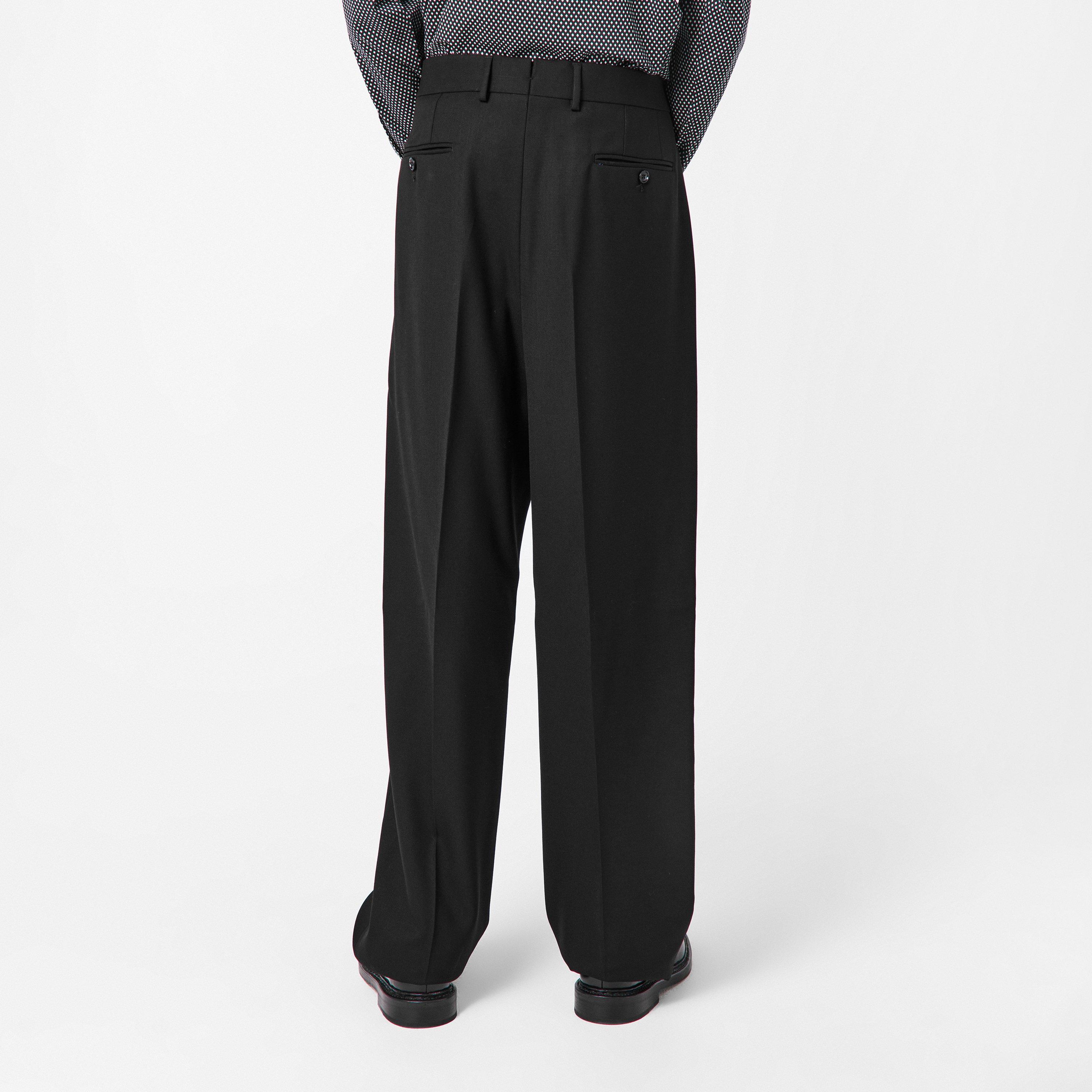 Broken Twill Double Pleat Trousers
