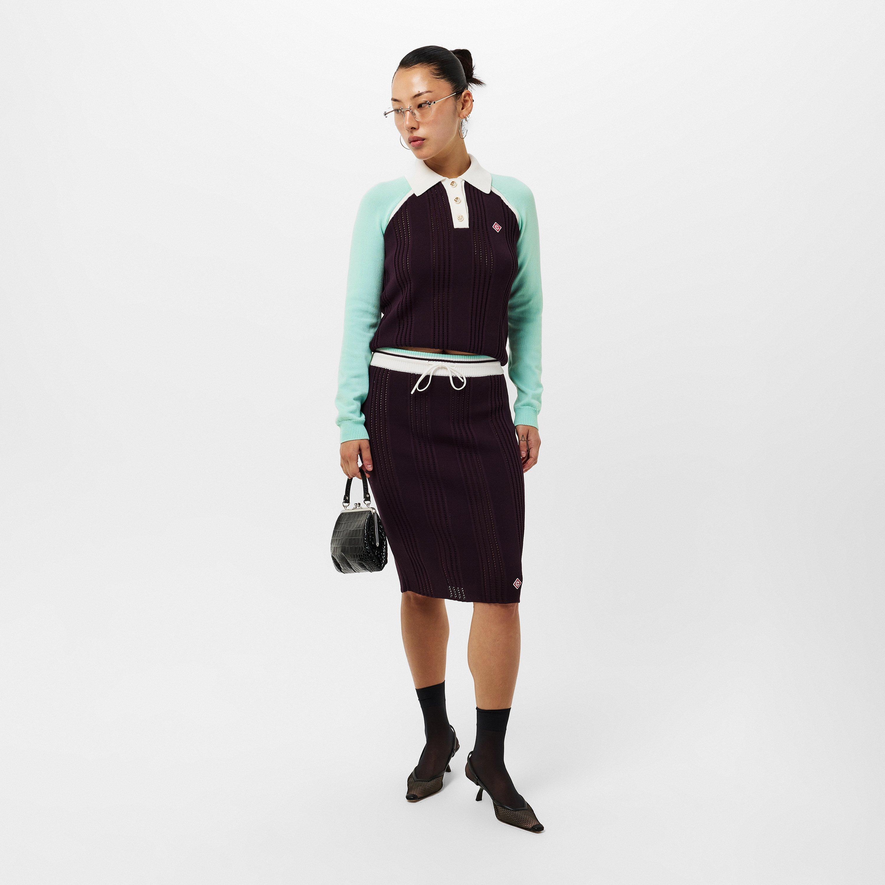 Sporty Long Sleeve Polo Shirt
