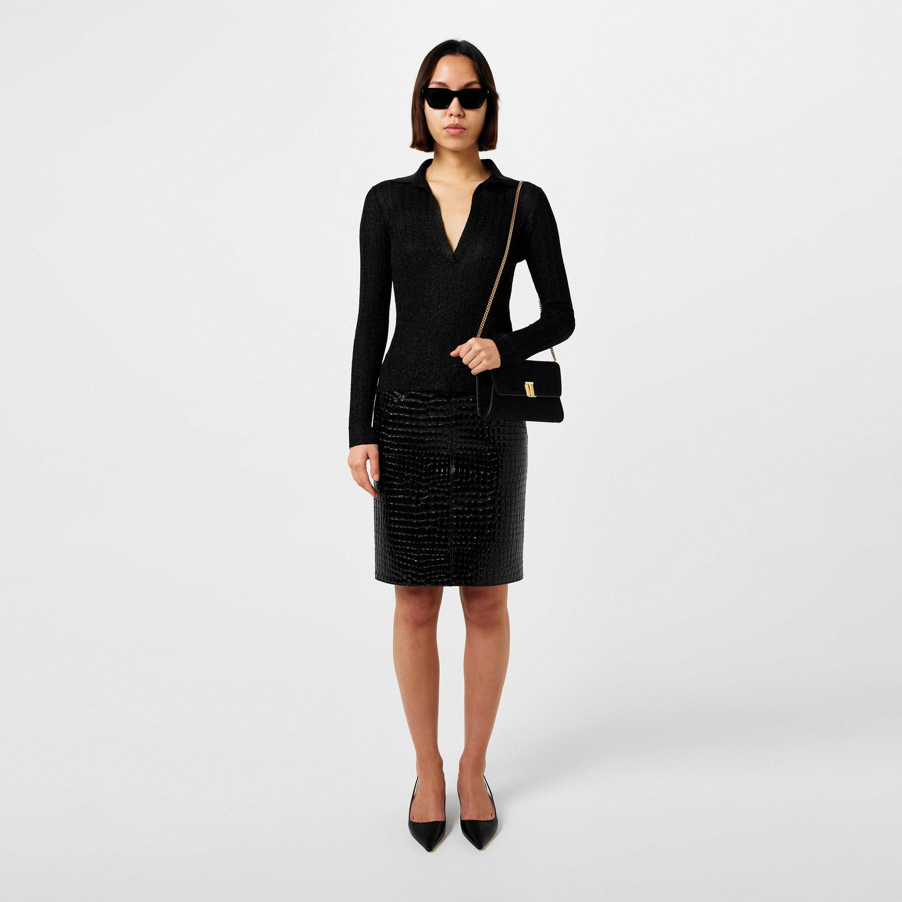 Lurex Polo Shirt