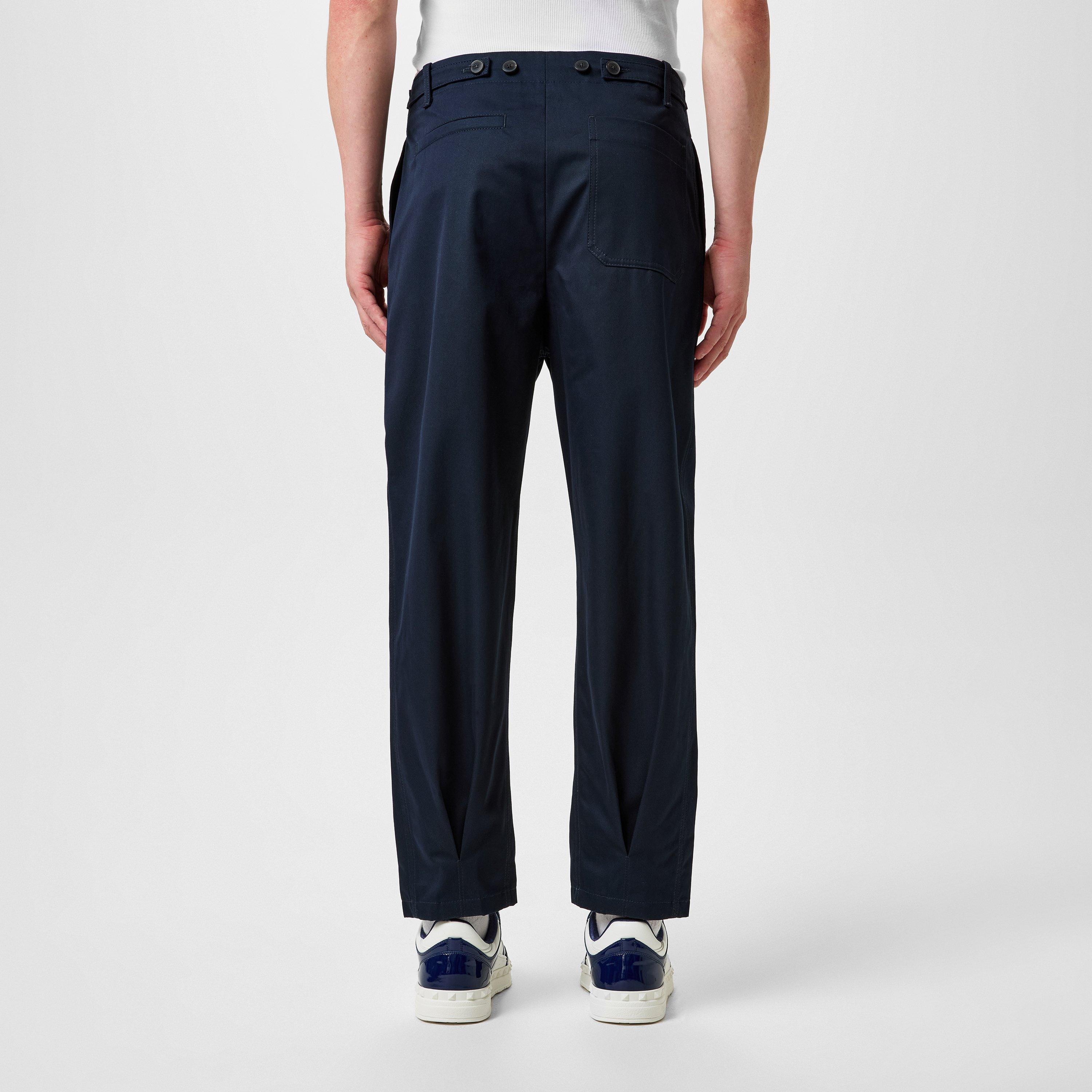 Pleat Detail Tapered Trousers