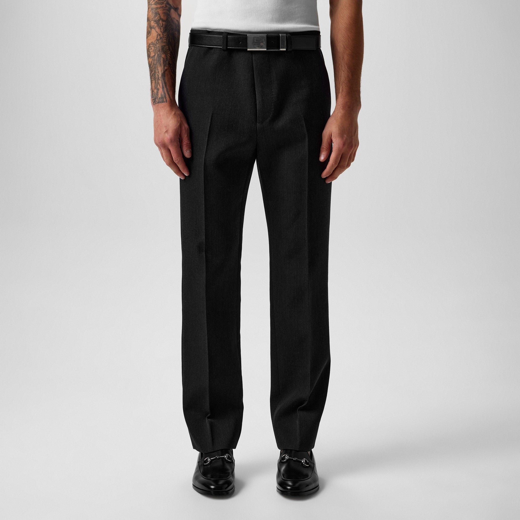 Wool Slim Fit Trousers
