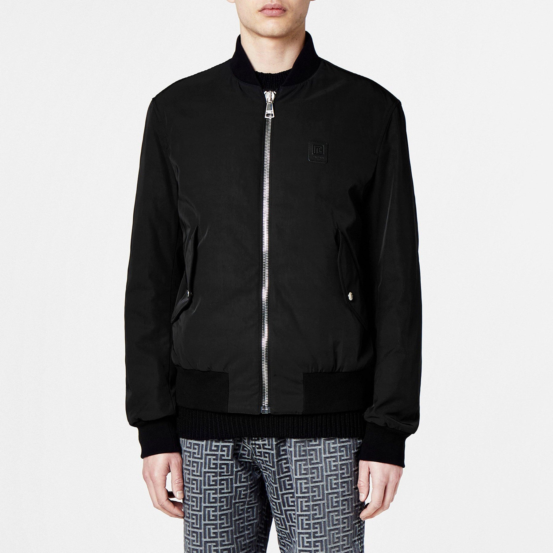 Logo Nylon Bomber Jacket