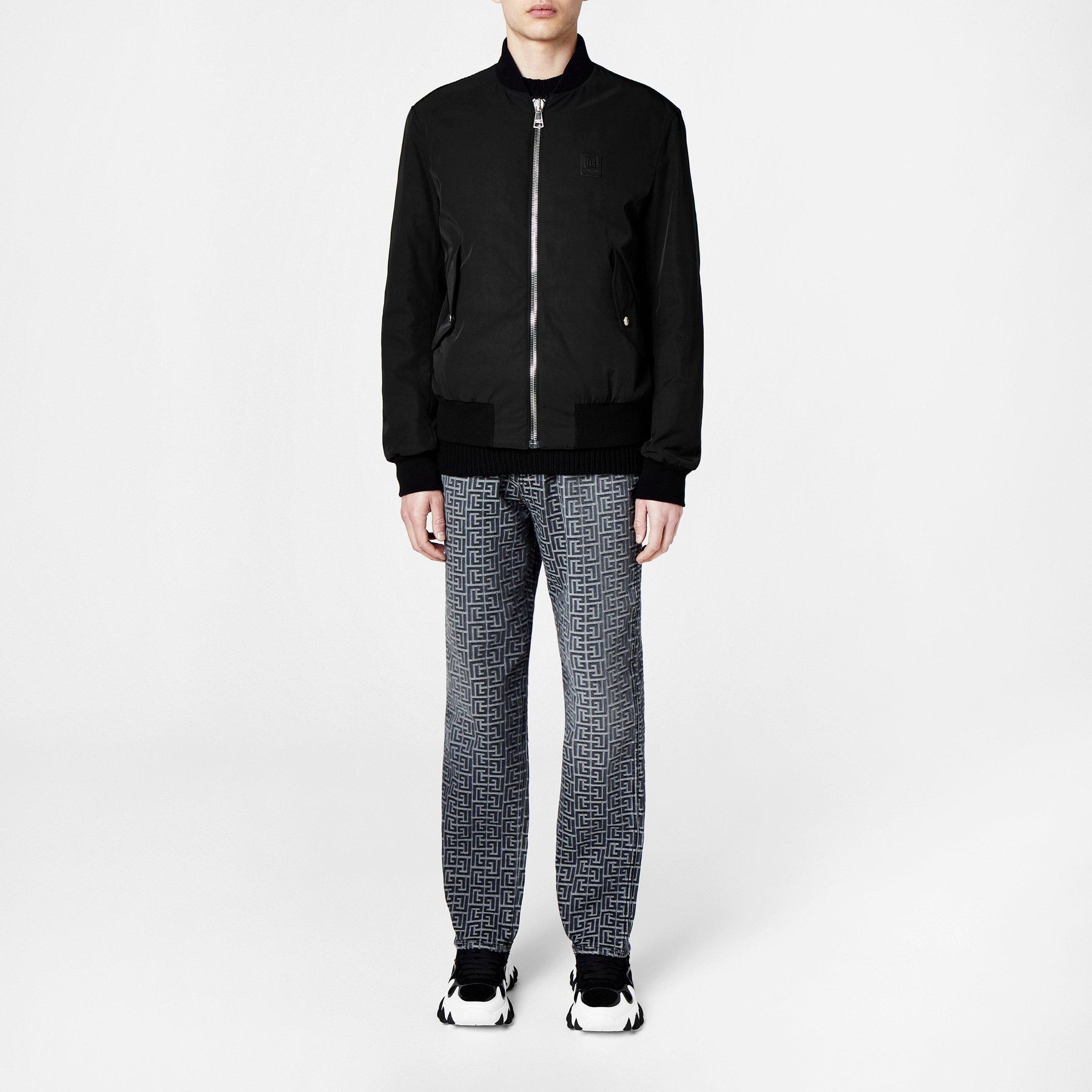 Logo Nylon Bomber Jacket