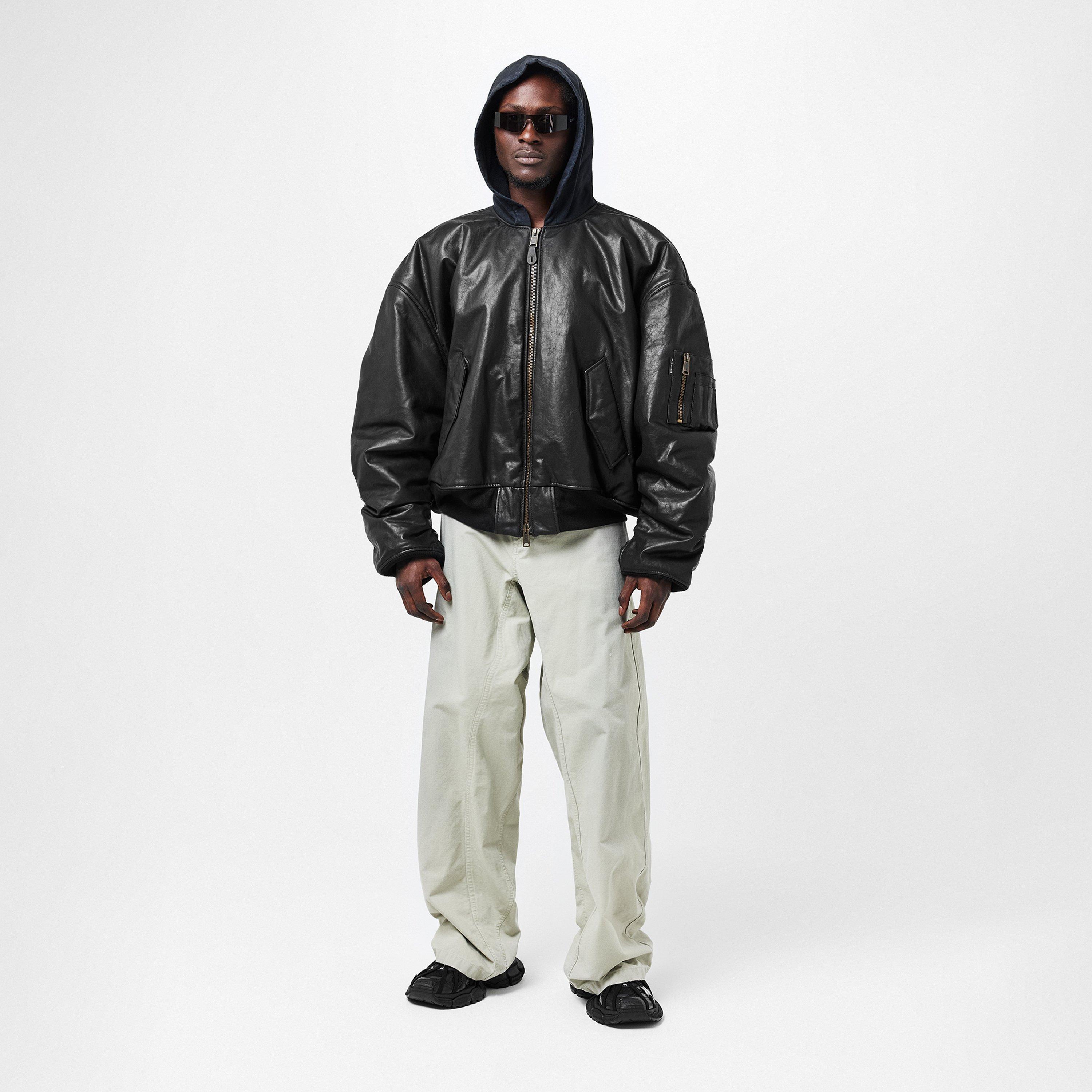 Washed Wide Leg Utility Jeans