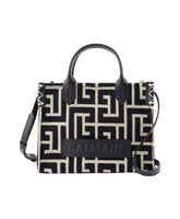 Small Shopper Bag - Cotton - Ivory/Black