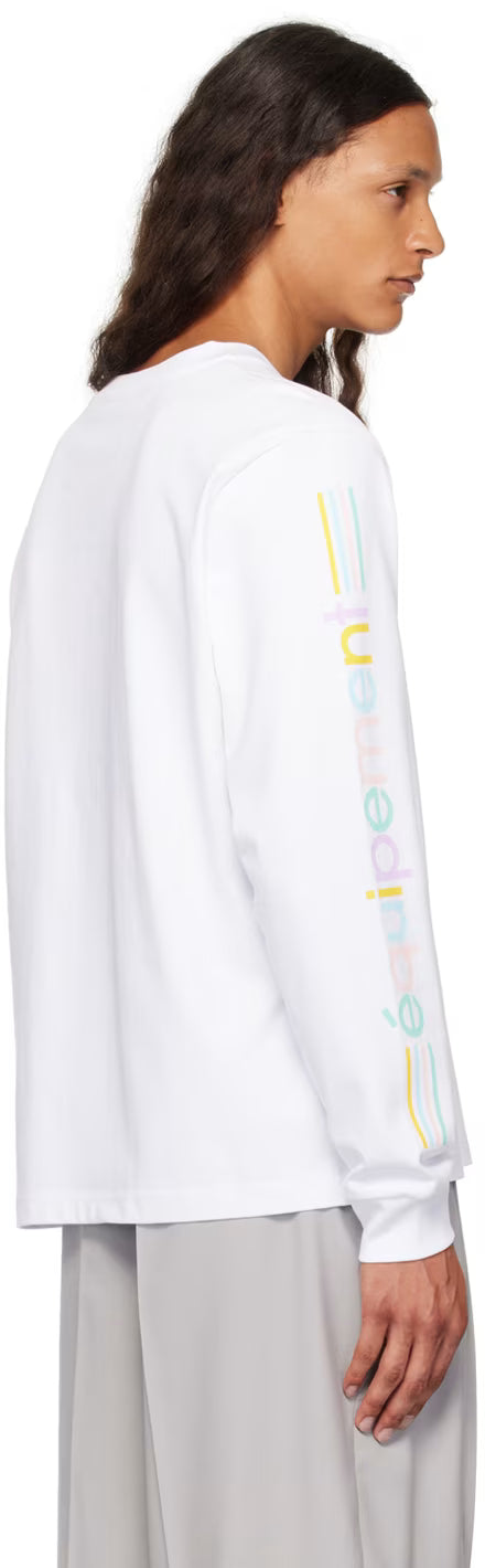 White Pastel Court Long Sleeve T-Shirt