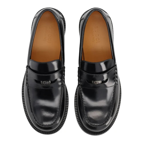 Gucci Black Loafer with Removable Detail