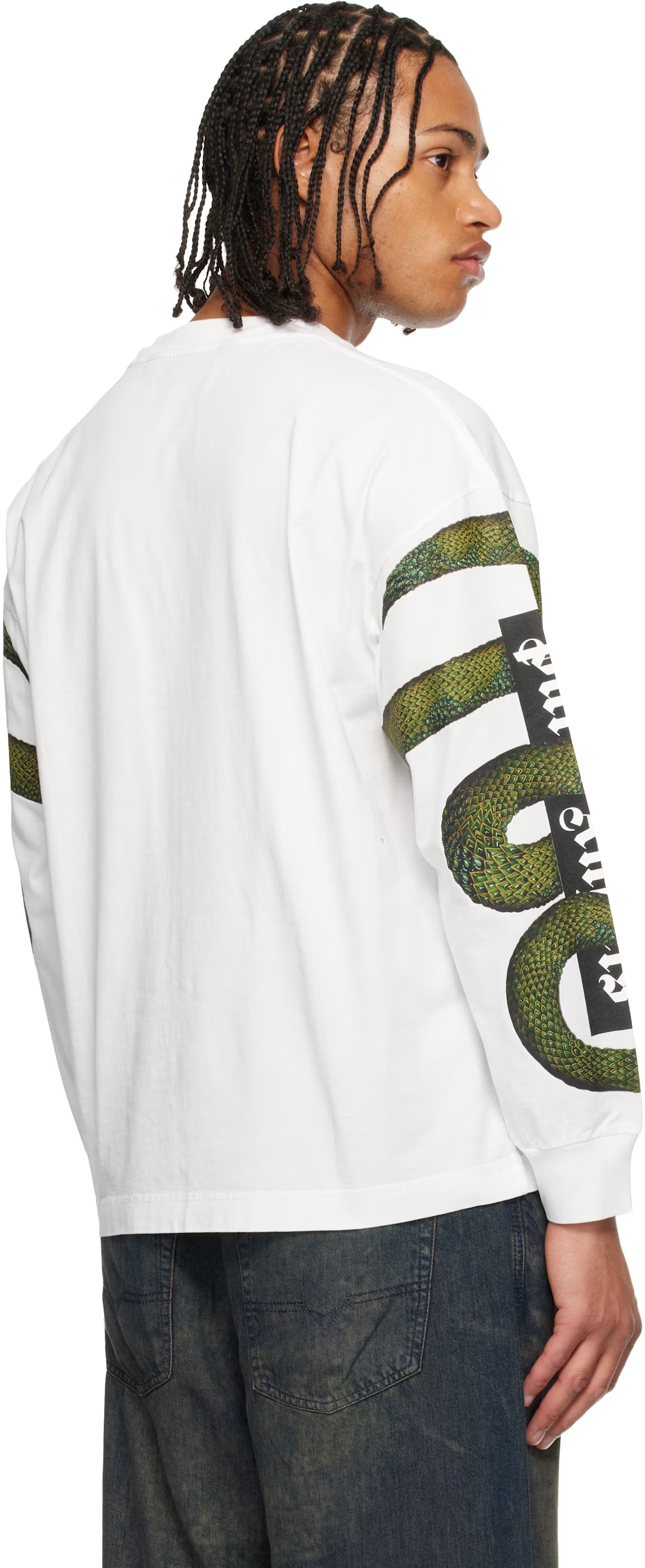 White Snake Box Logo Long Sleeve T-shirt