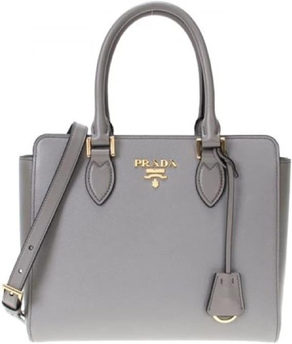 Prada Galleria Medium Saffiano Leather Tote in Taupe Grey