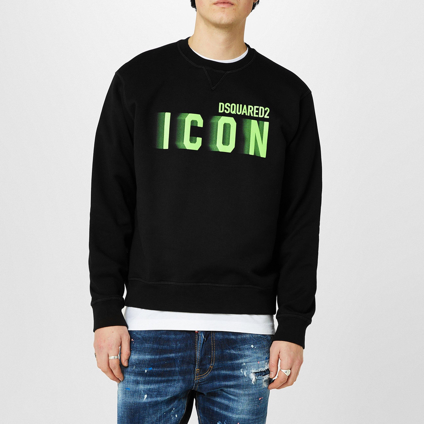Icon Print Cotton Sweatshirt