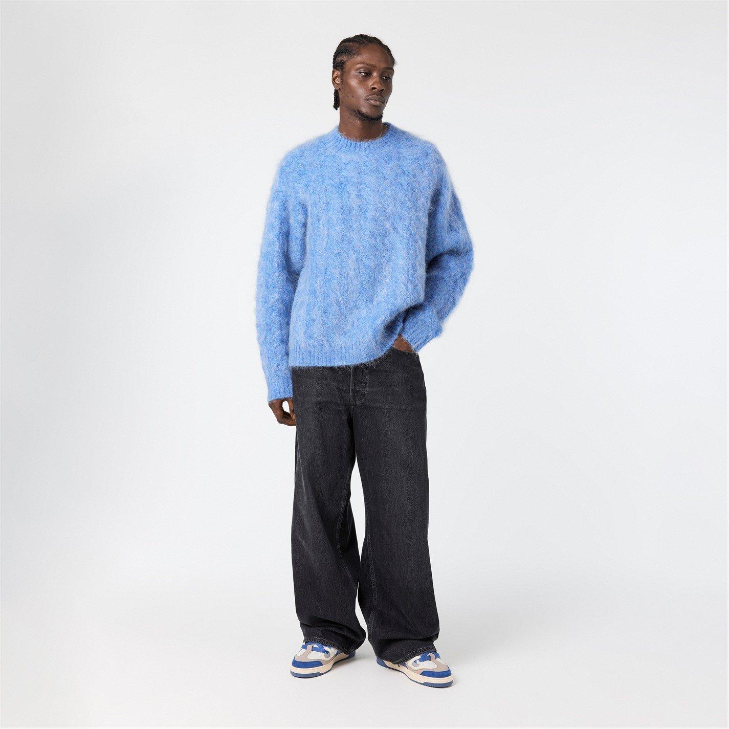 Textured Knit Contemporary Fit Crew Sweatshirt