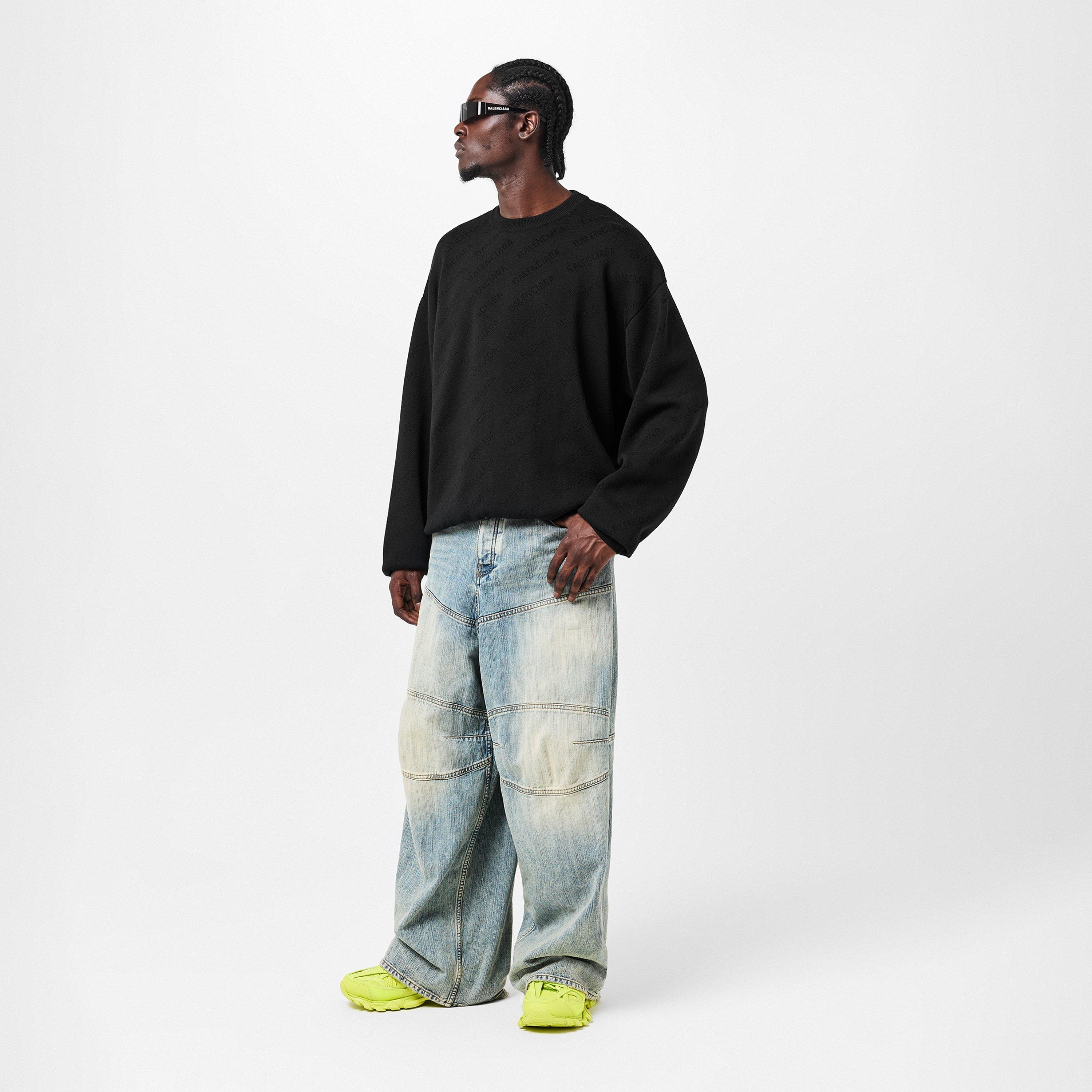 All-Over Logo Crew Sweater