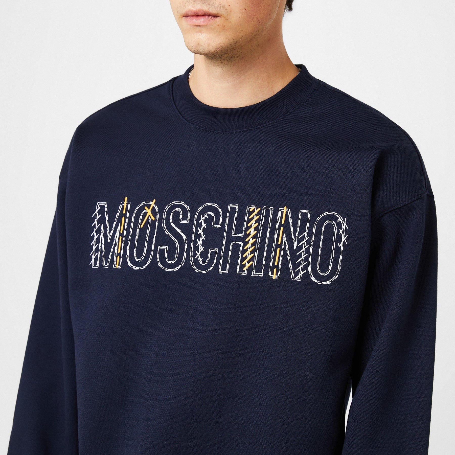 Stitched Logo Organic Cotton Sweatshirt