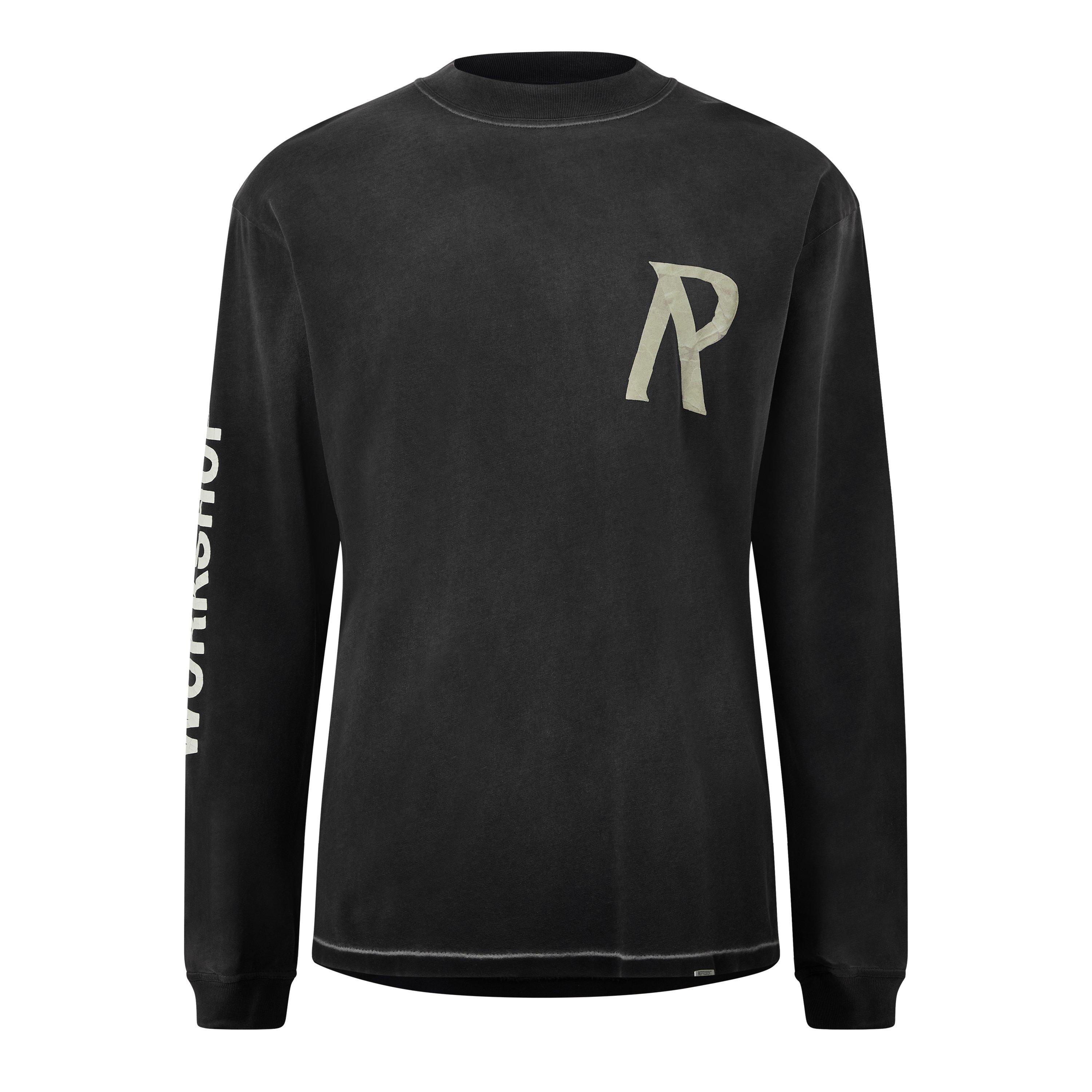 Men's Masking Tape Long-Sleeve T-Shirt, 3D Effect