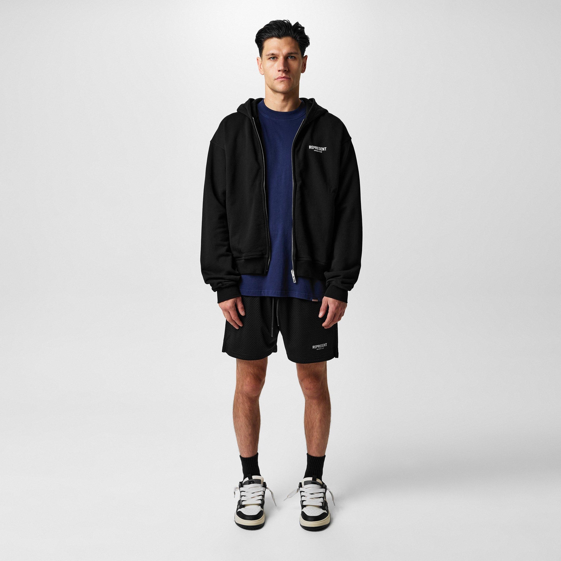 Men's Logo Cotton Owners Club Zip Hoodie