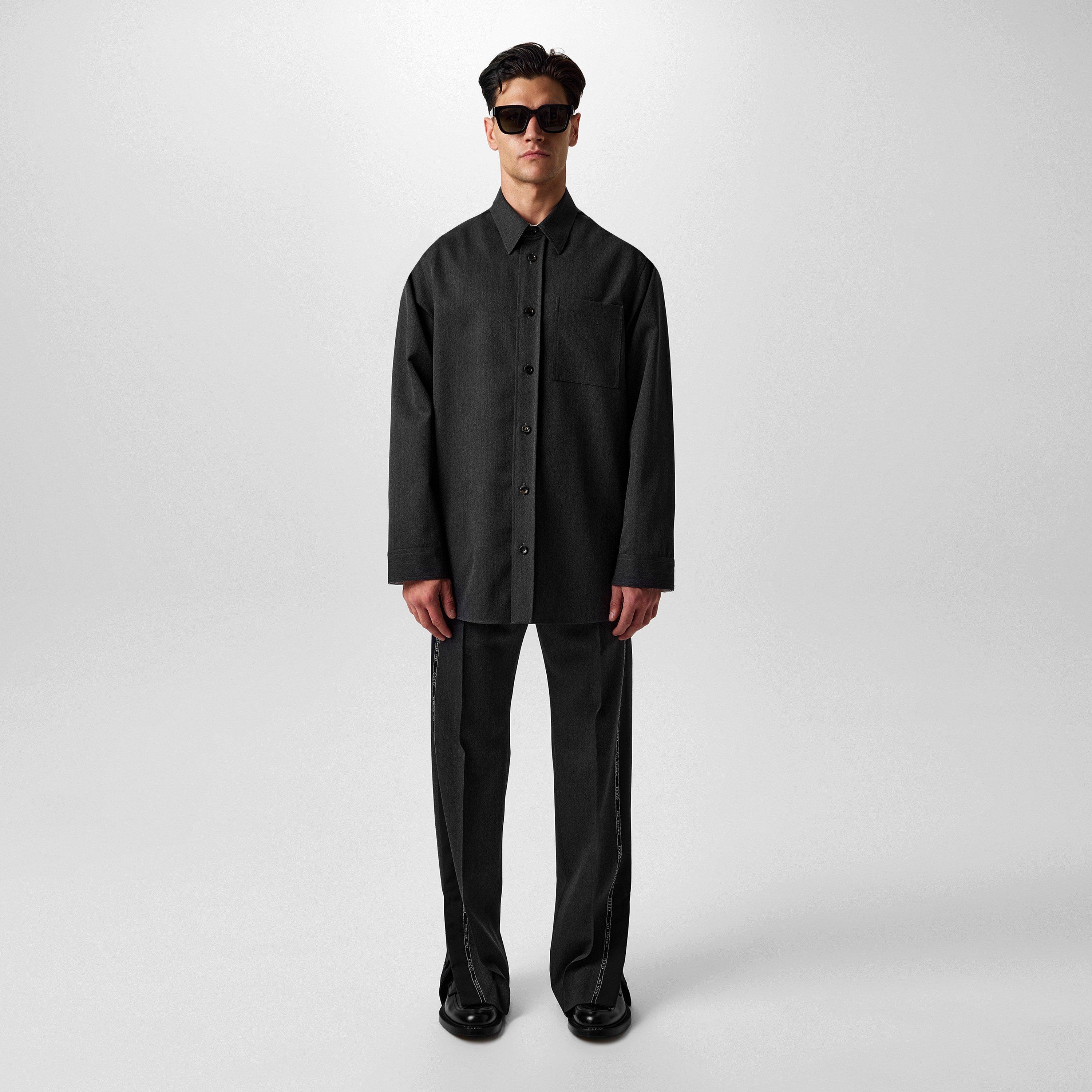 Wool Shirt With Embroidery