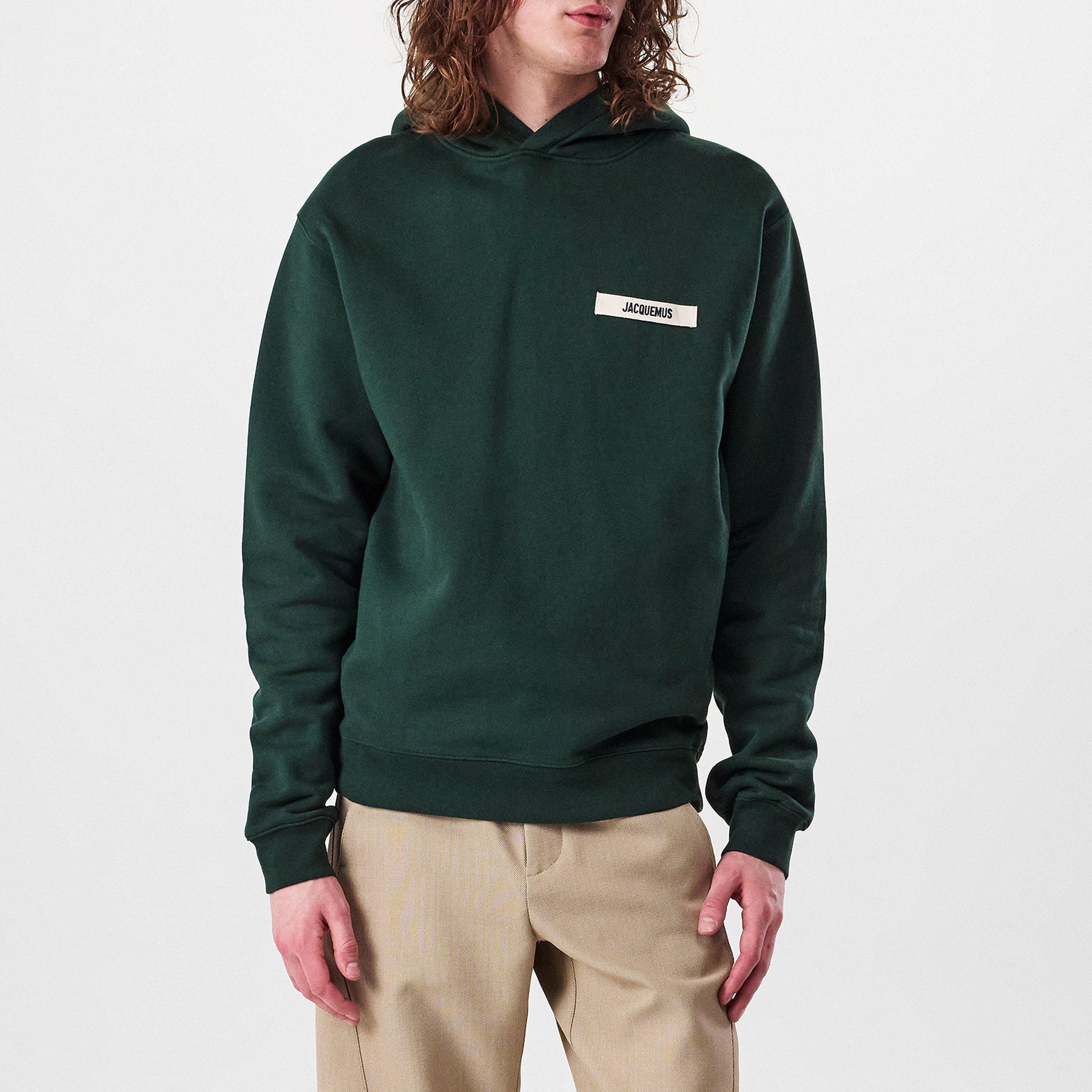 Men's Logo Cotton Gros Grain Hoodie