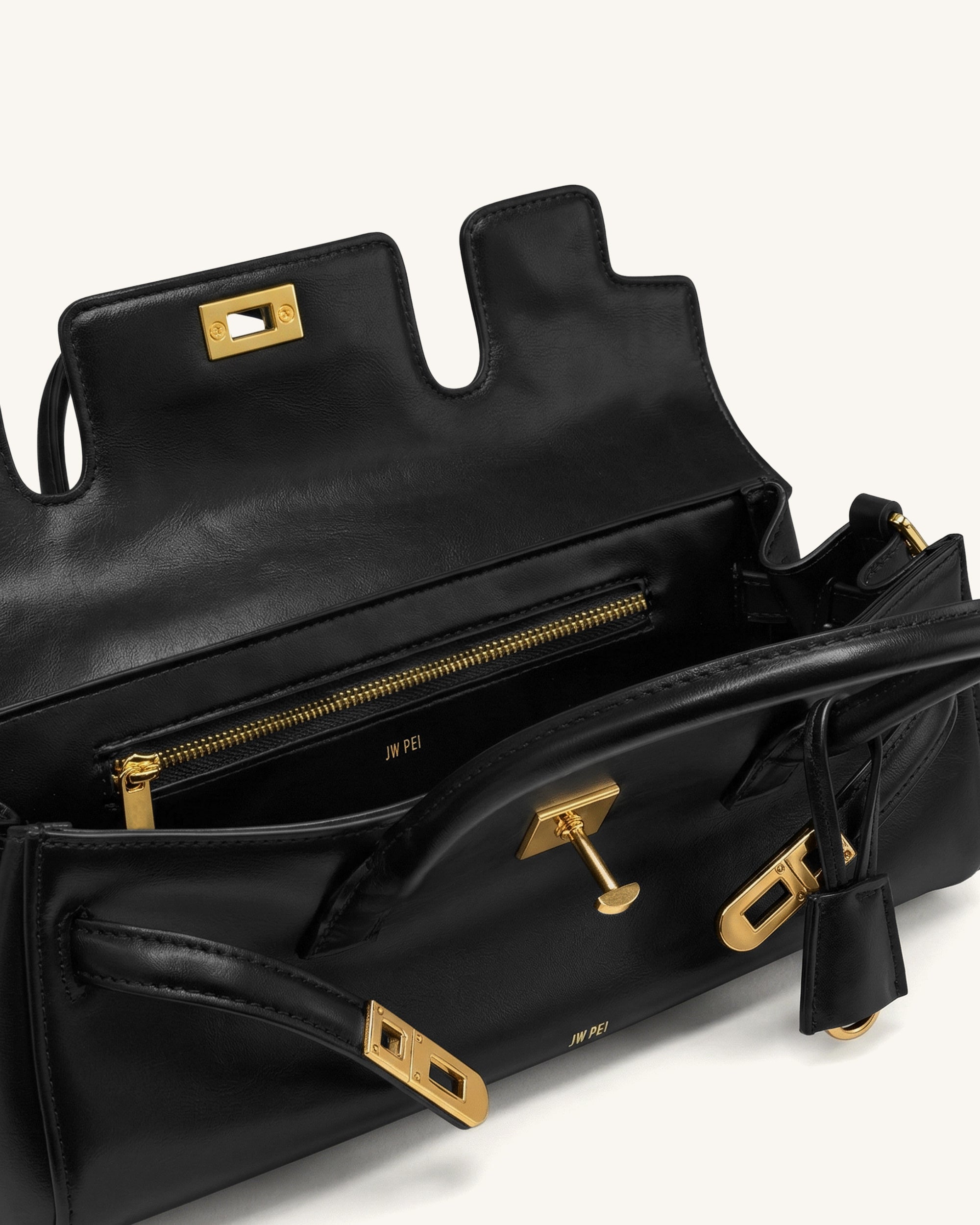 Yara Small Top Handle Shoulder Bag - Deep Coffee