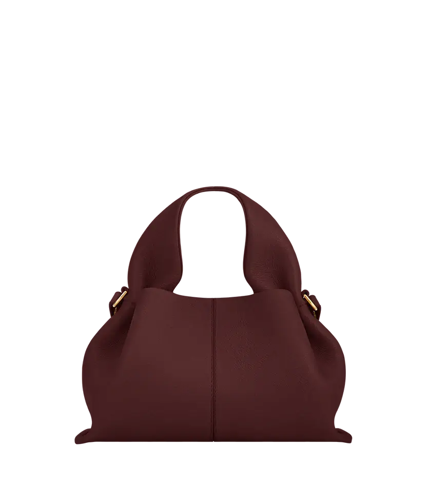 Polene Numéro Neuf Mini Edition Textured Black Cherry - Size: One Size Bags | Shop From The Mirage