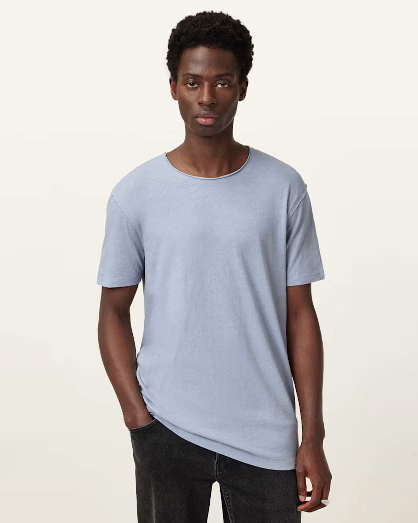 Figure Crew Neck Raw Edge T-Shirt