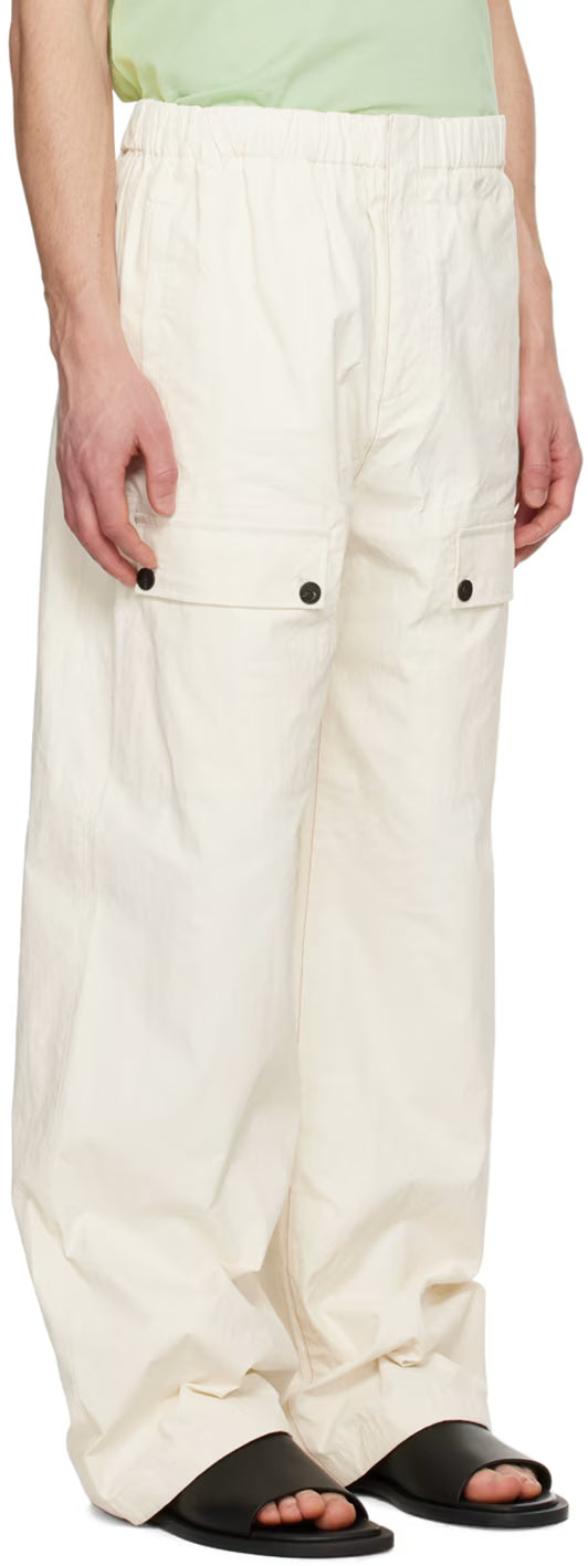 Ferragamo Off-White Drawstring Trousers