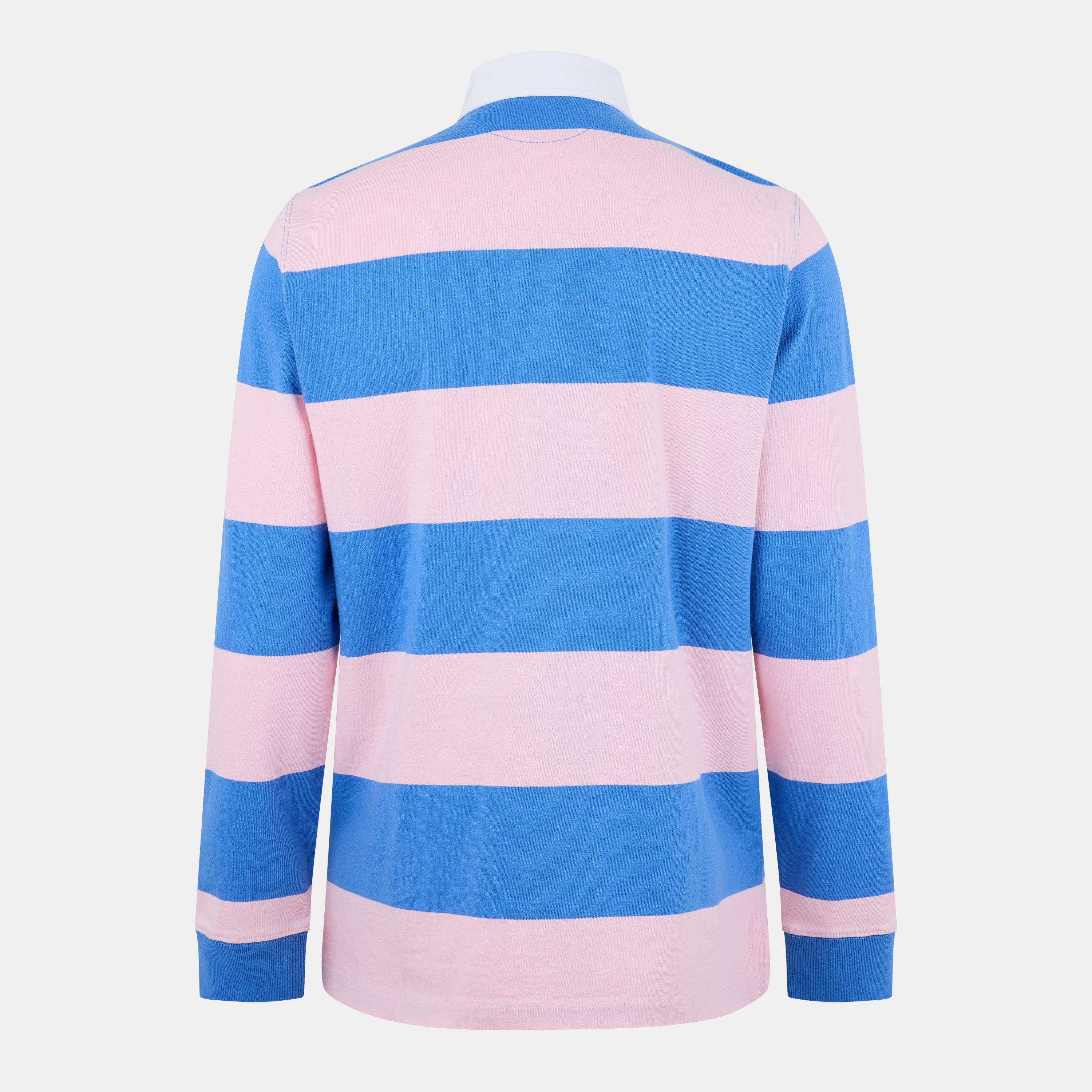 Men's Stripe Rugby Polo Shirt
