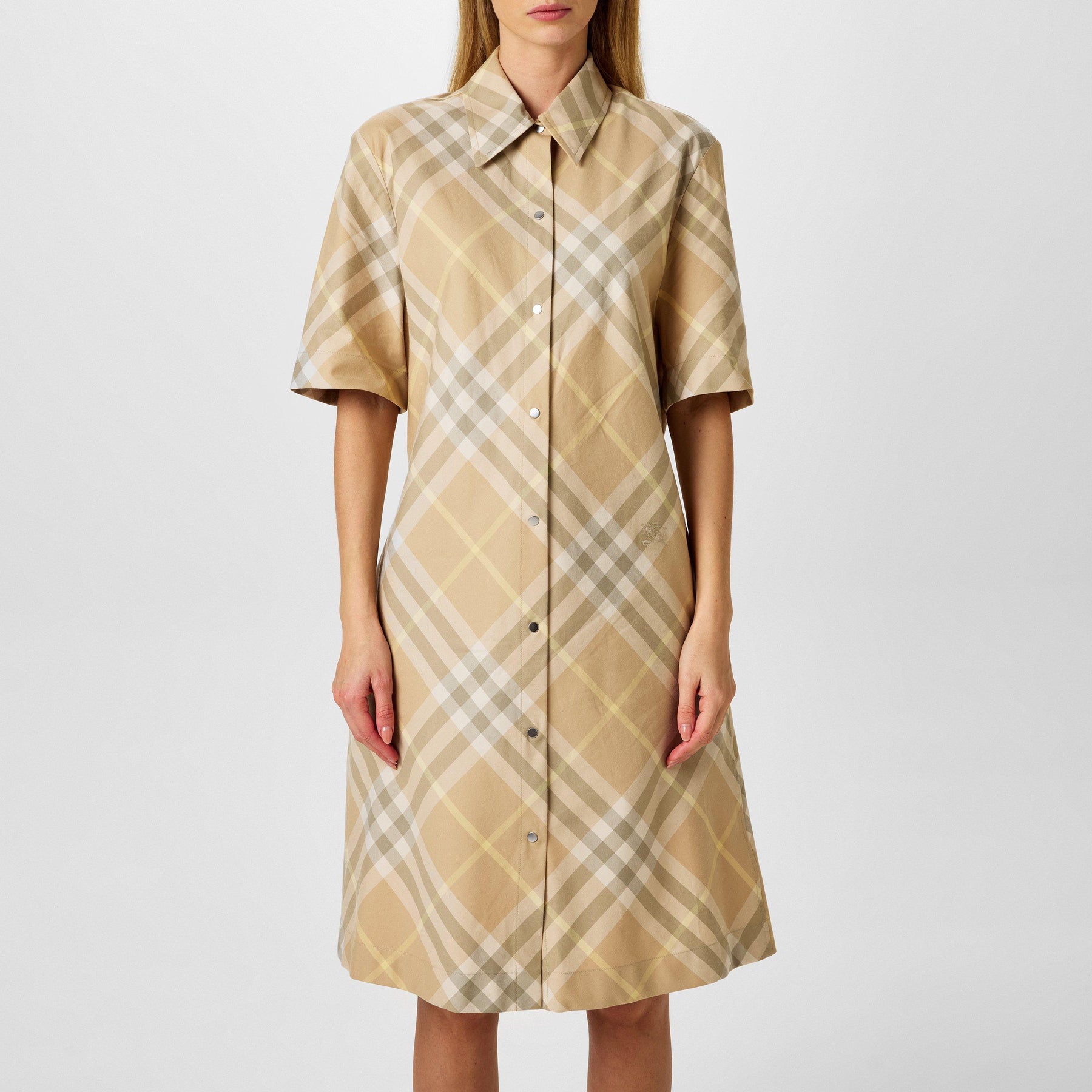 Vintage Check Pattern Dress