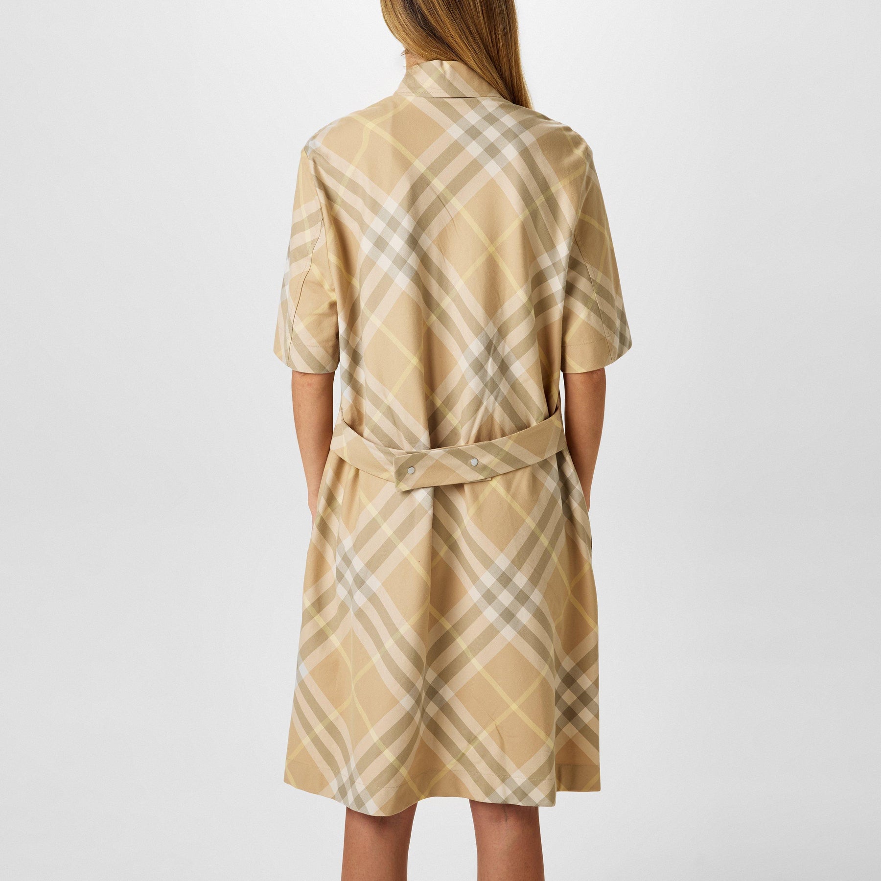 Vintage Check Pattern Dress