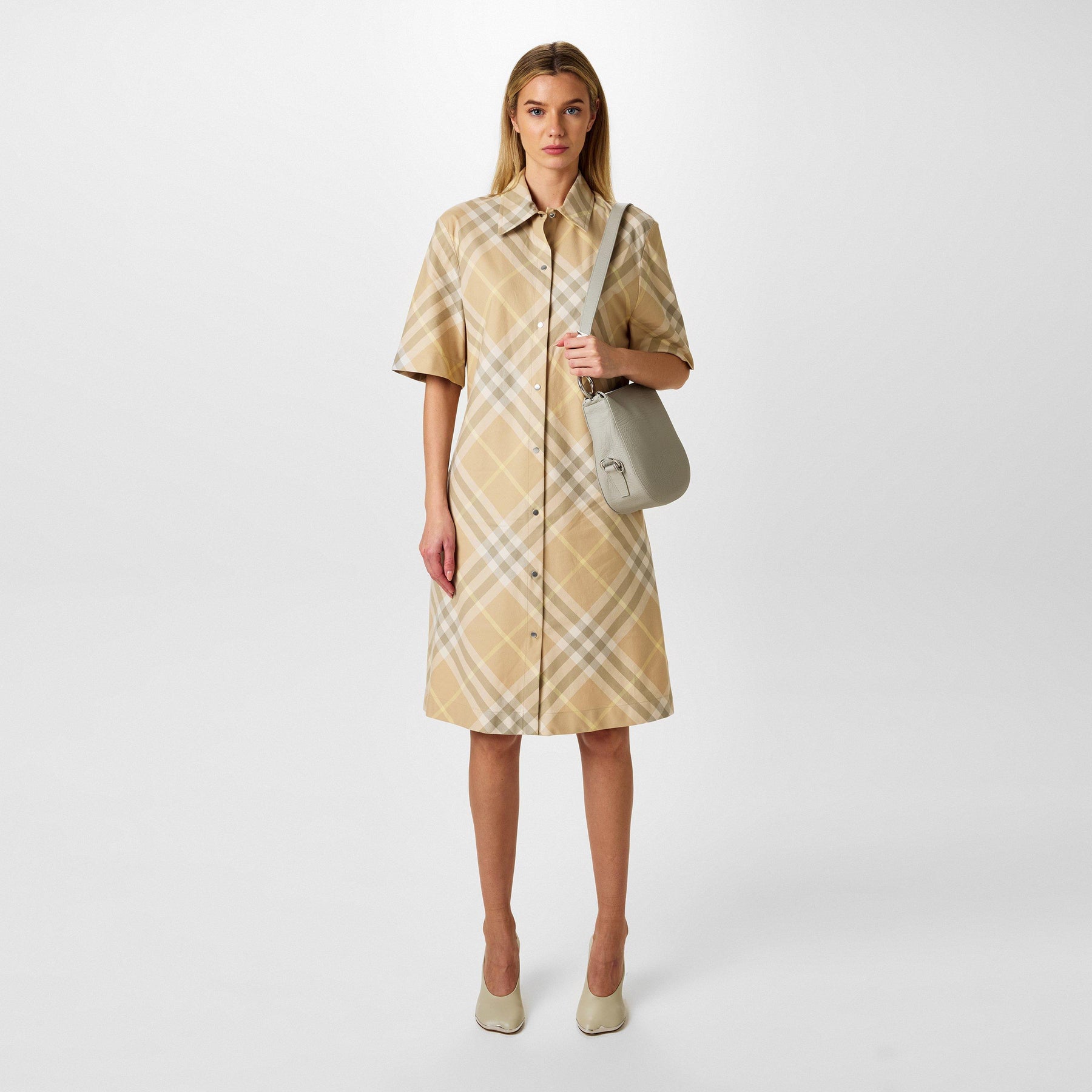 Vintage Check Pattern Dress