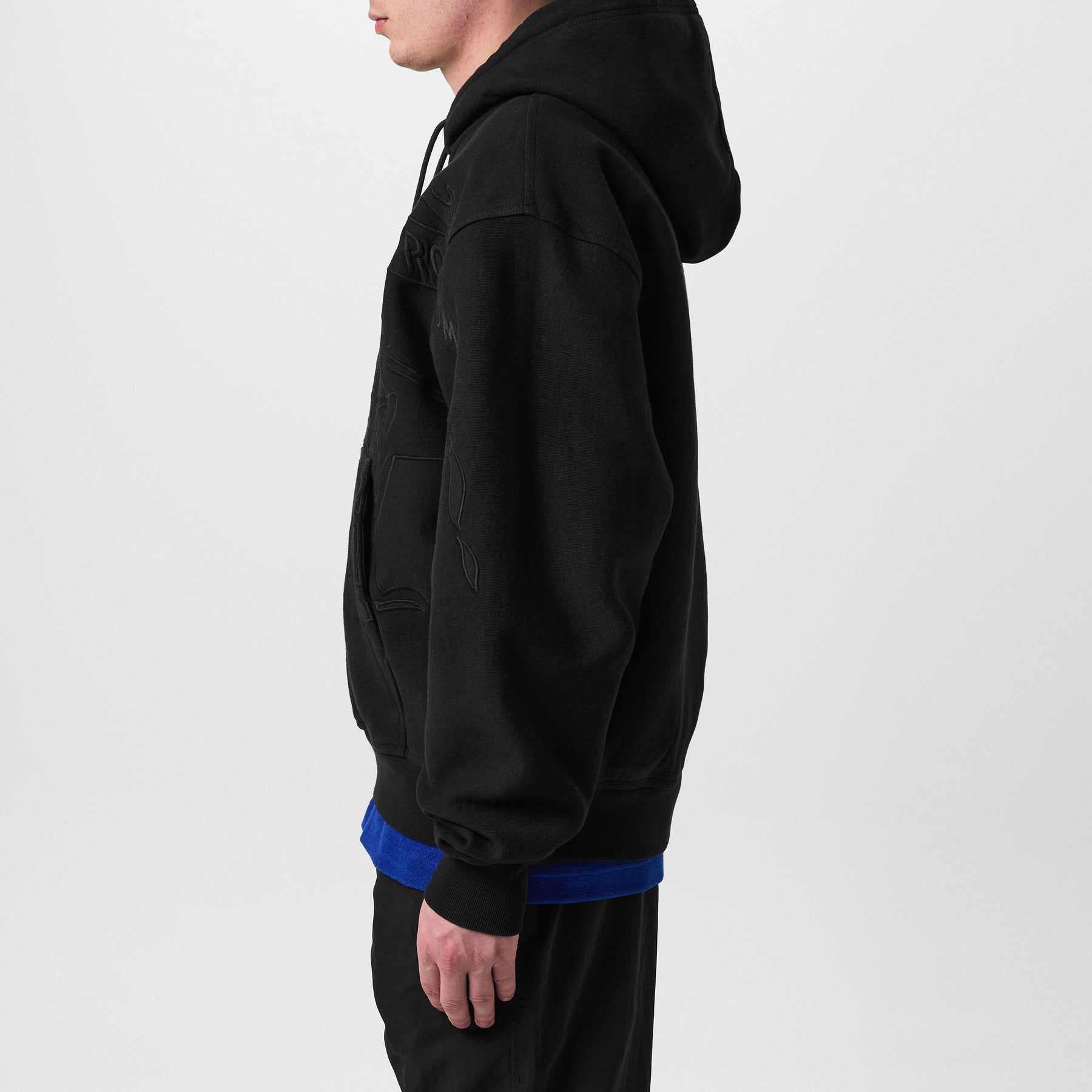 Embroidered Equestrian Knight Design Hoodie