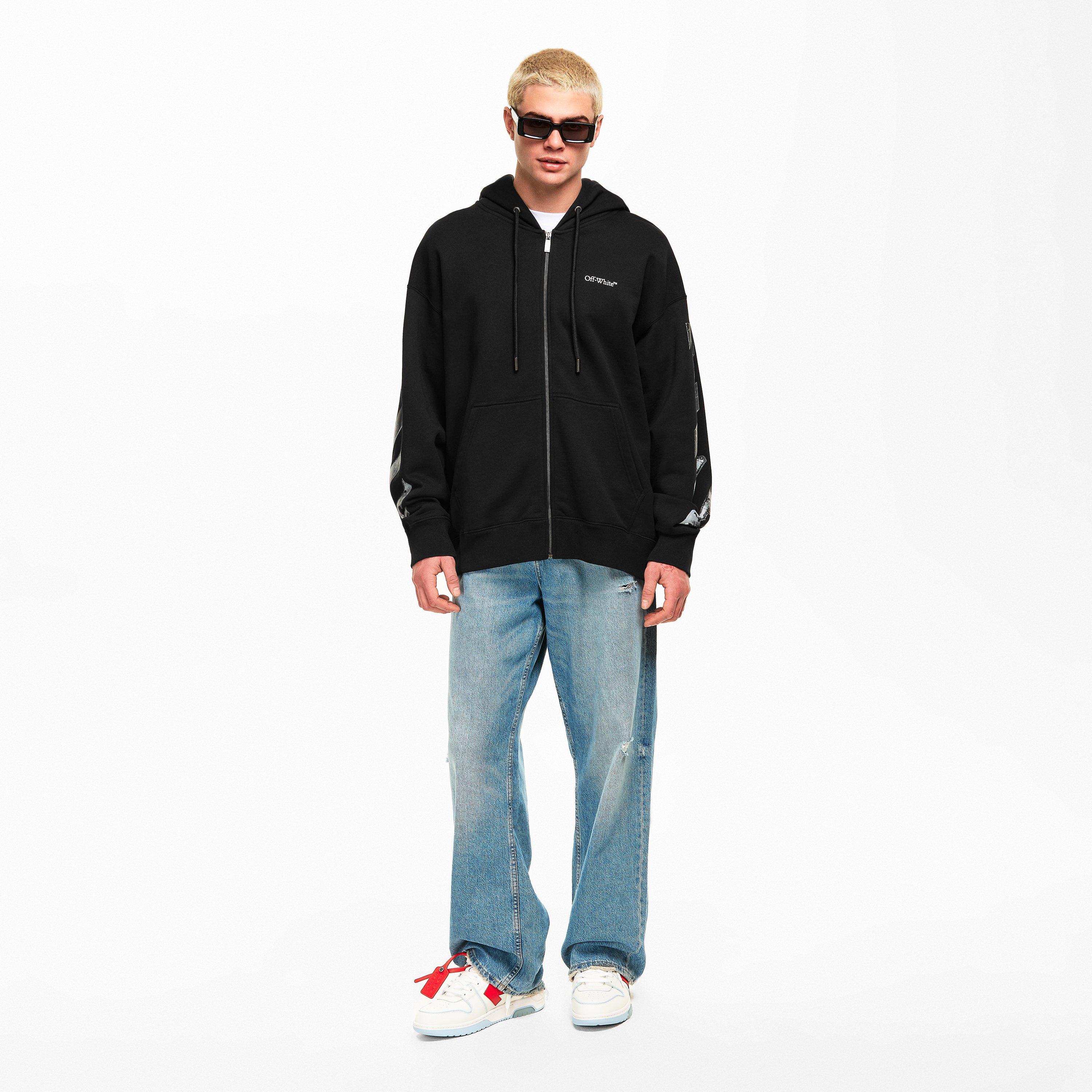 Metal Arrow Zip Hoodie