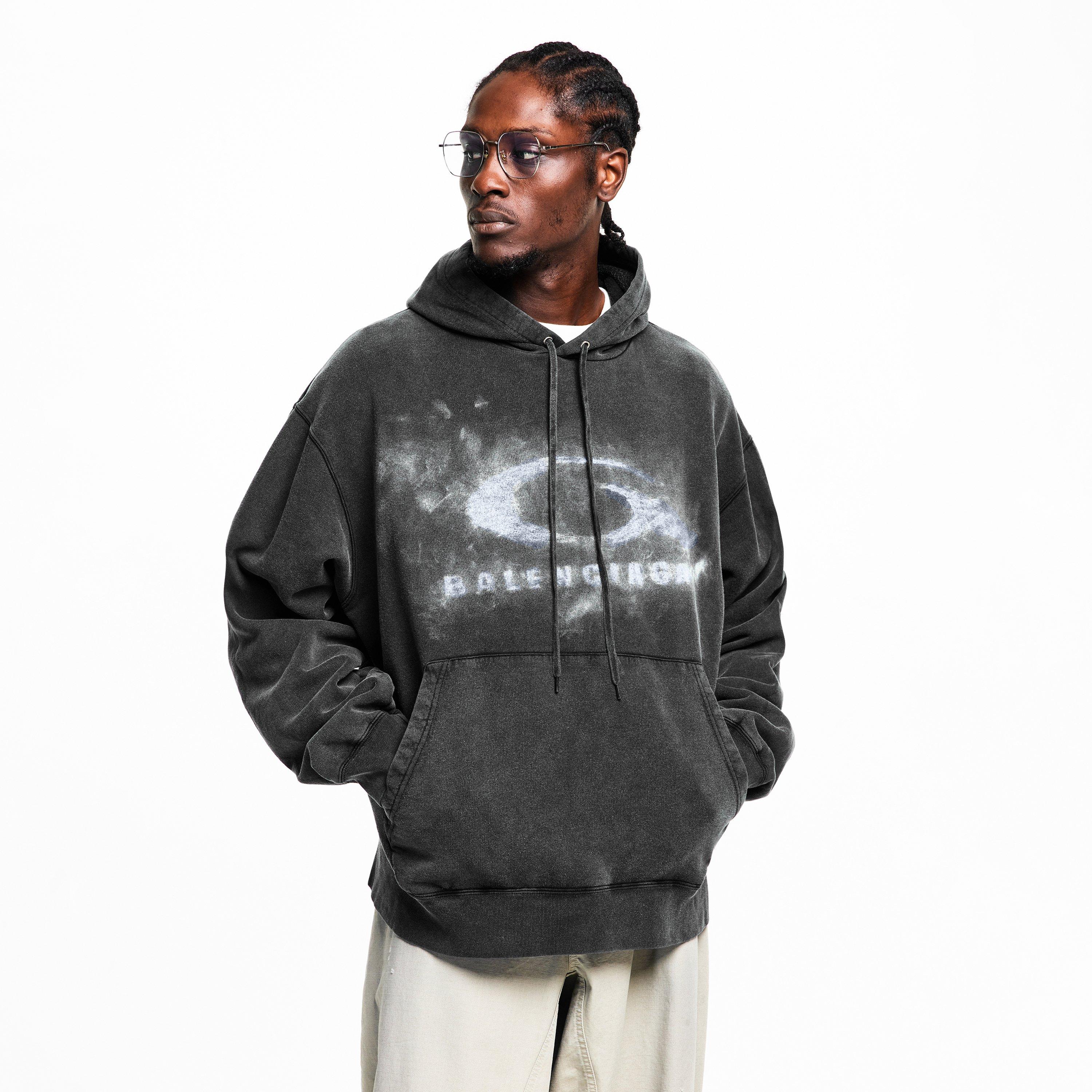 Bal Washed Logo Pull Over Hoodie