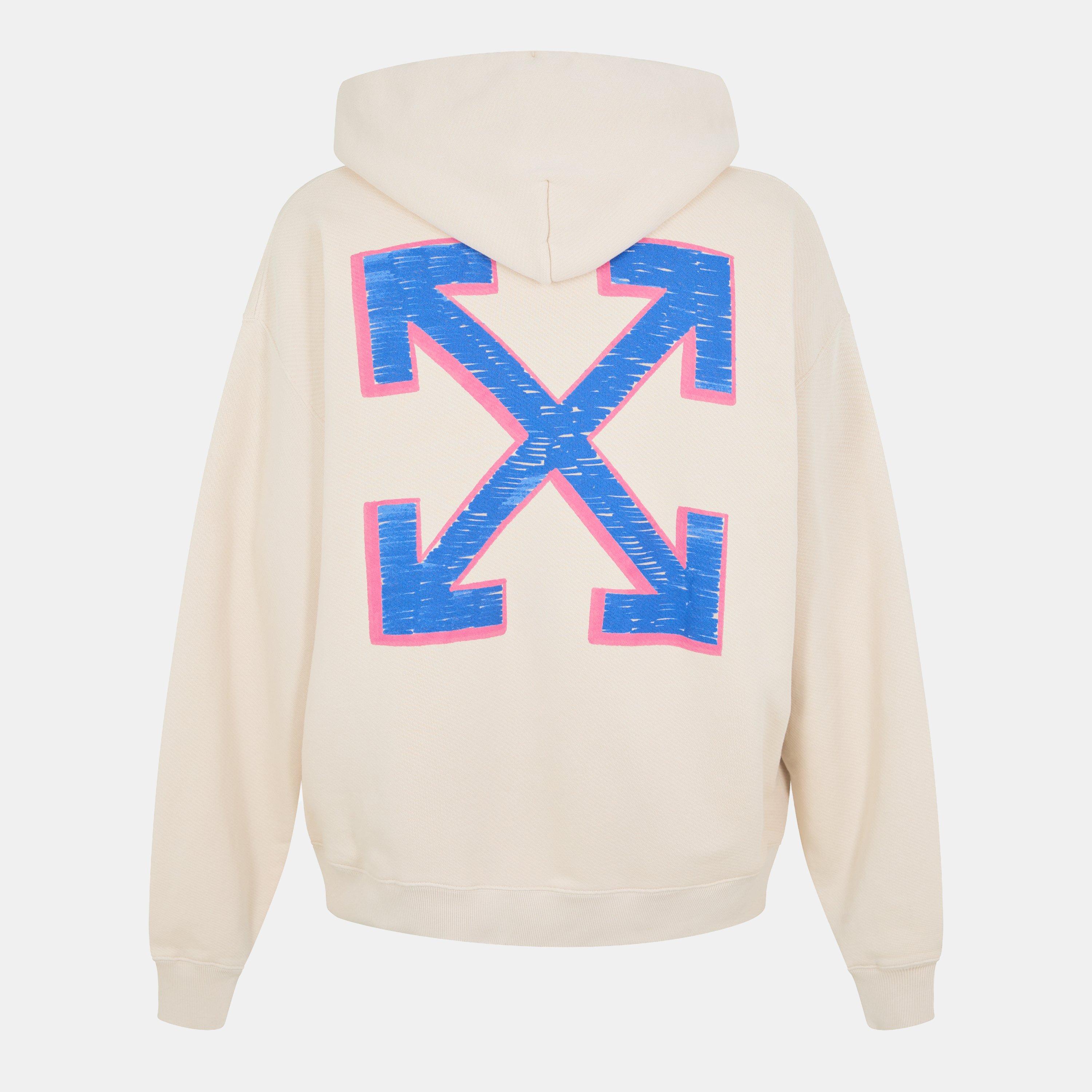 Men's Sketch Doodle-Style Logo Hoodie