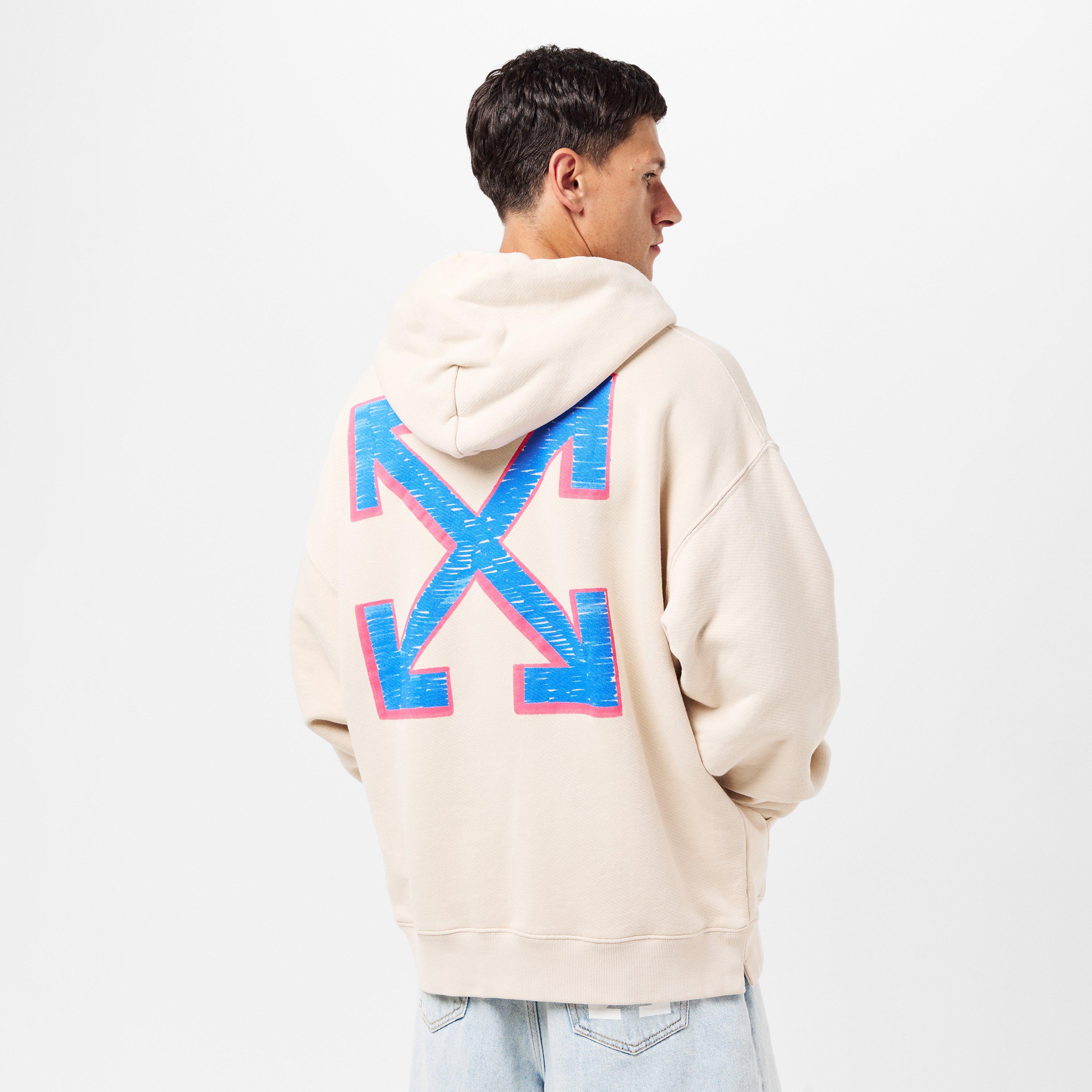 Men's Sketch Doodle-Style Logo Hoodie