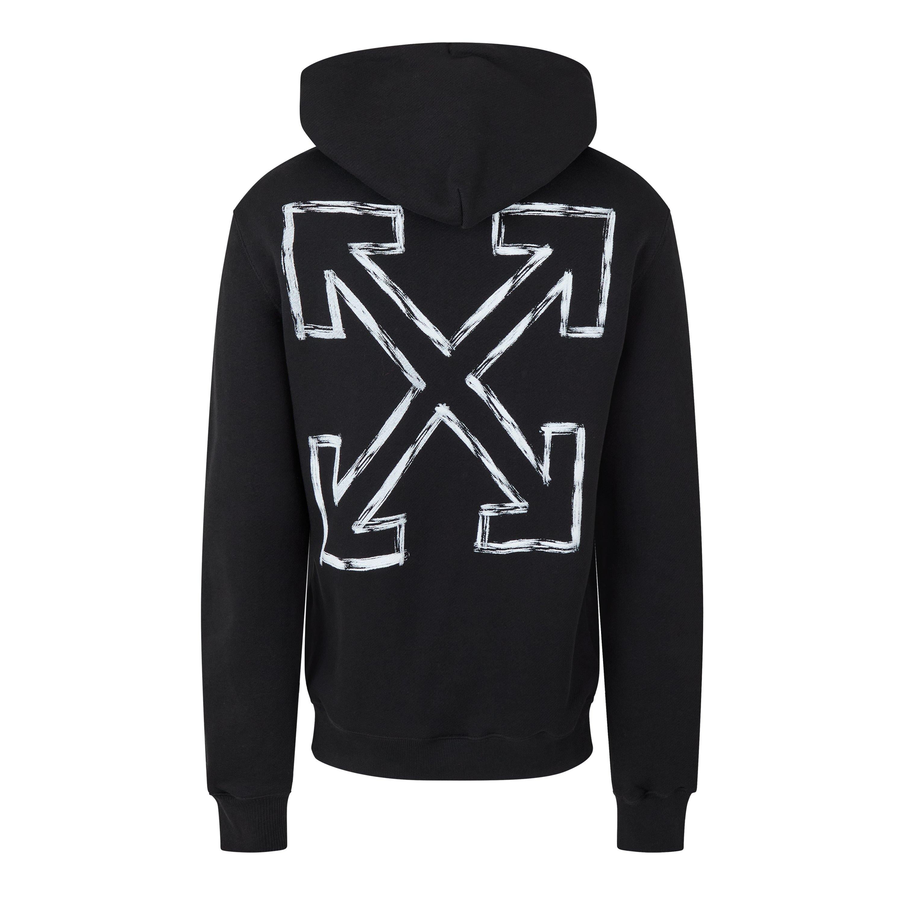 - Arrow Print Logo Long Sleeve Hoodie