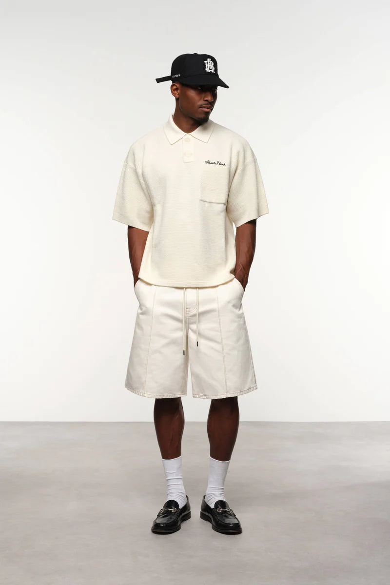 Pique knitted polo