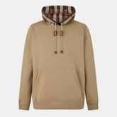 Men's Check Cotton Hoodie